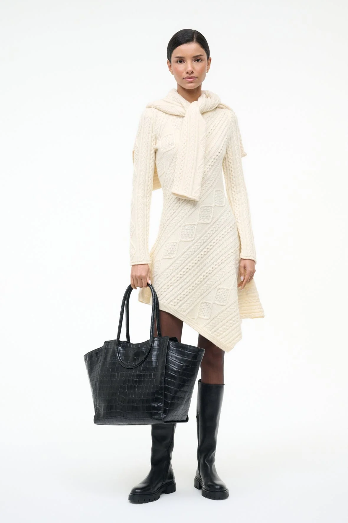 EVA SWEATER DRESS | IVORY - Image 9