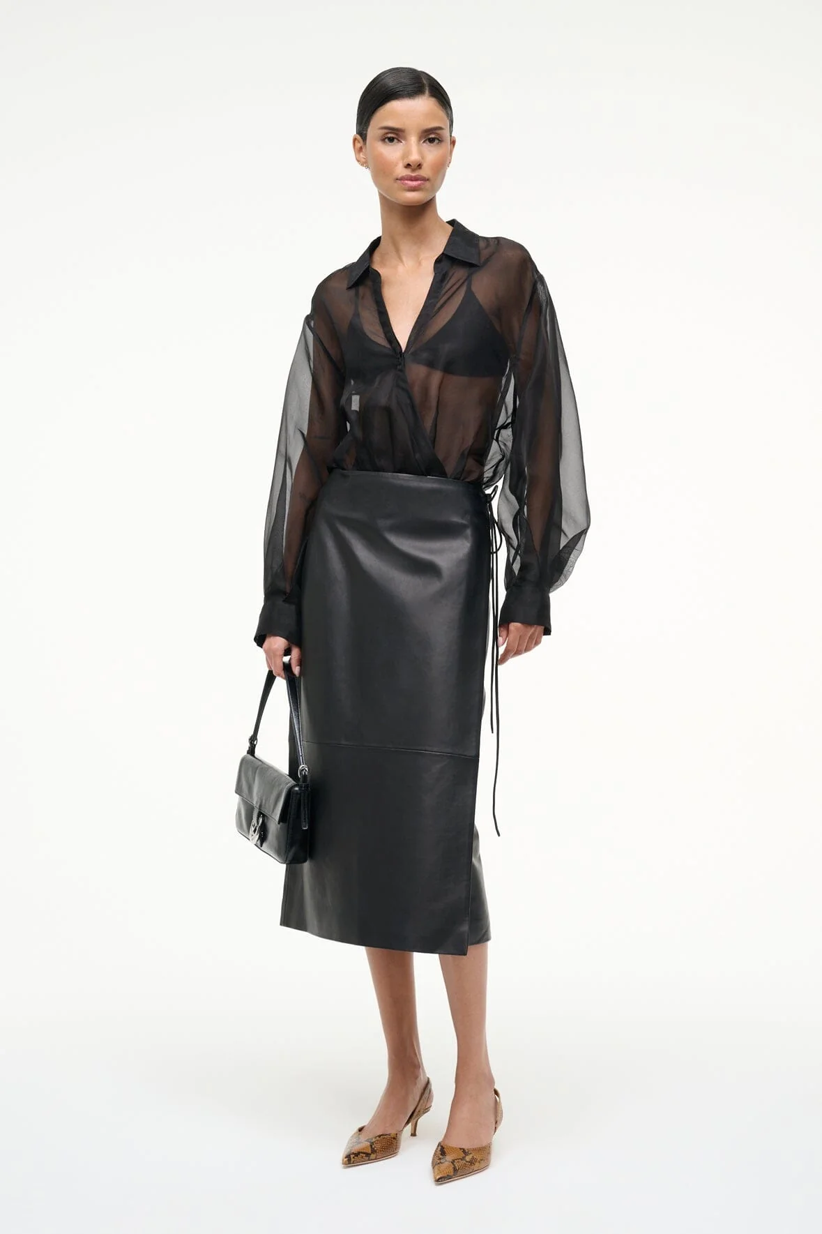 EVE SILK BODYSUIT | BLACK - Image 2