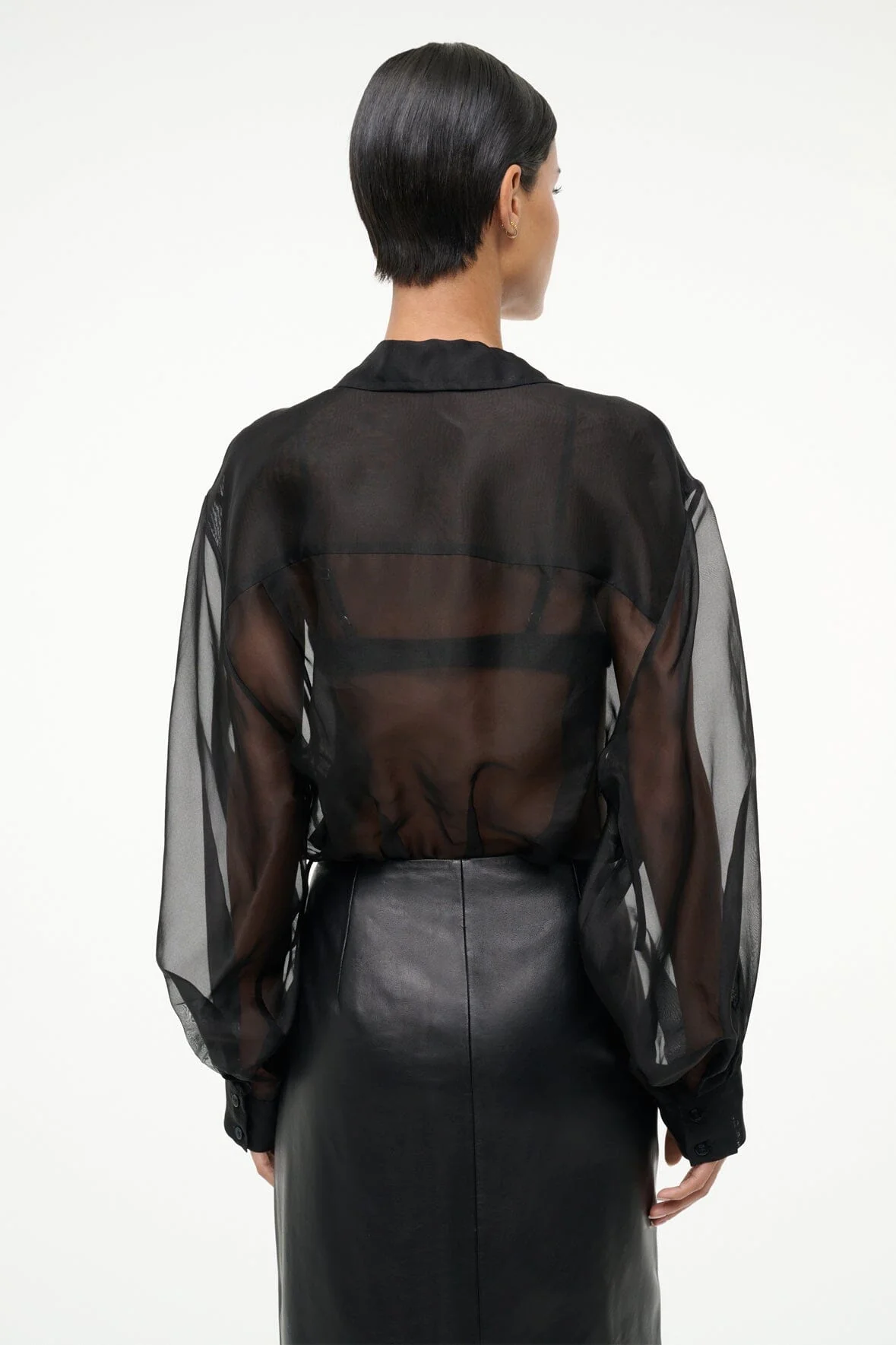 EVE SILK BODYSUIT | BLACK - Image 4