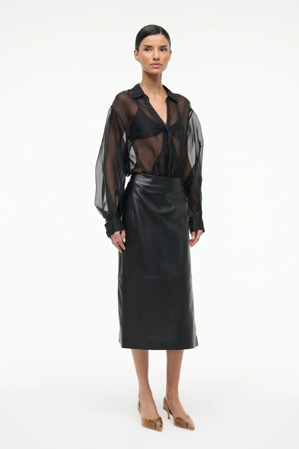 EVE SILK BODYSUIT | BLACK - Image 5