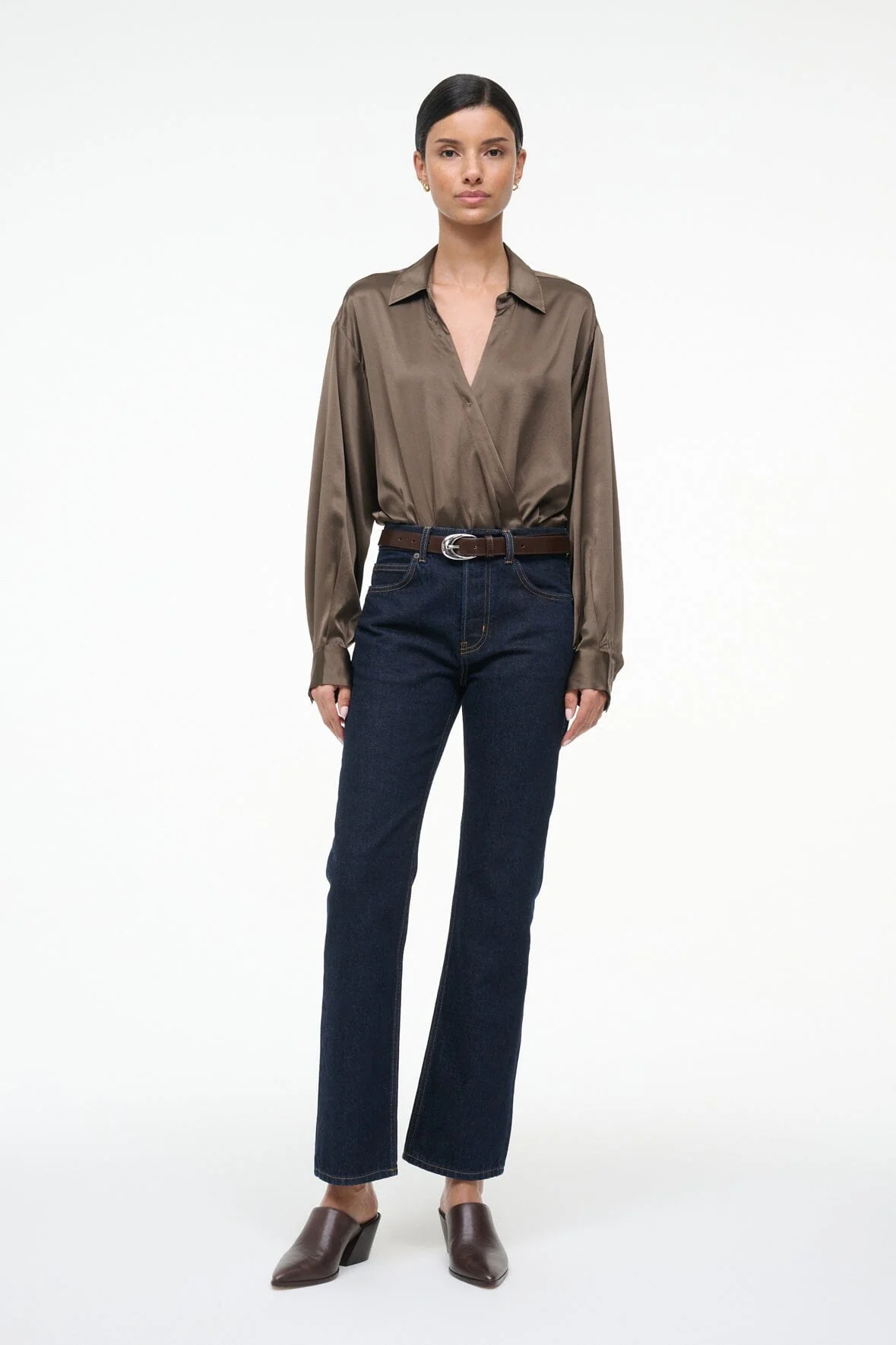 EVE SILK BODYSUIT | TAUPE - Image 4