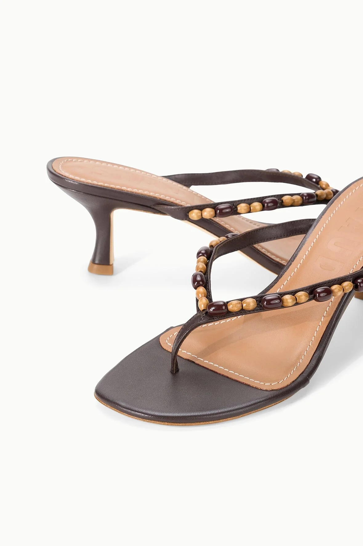 FREJA KITTEN HEEL | WOOD BEADS - Image 4