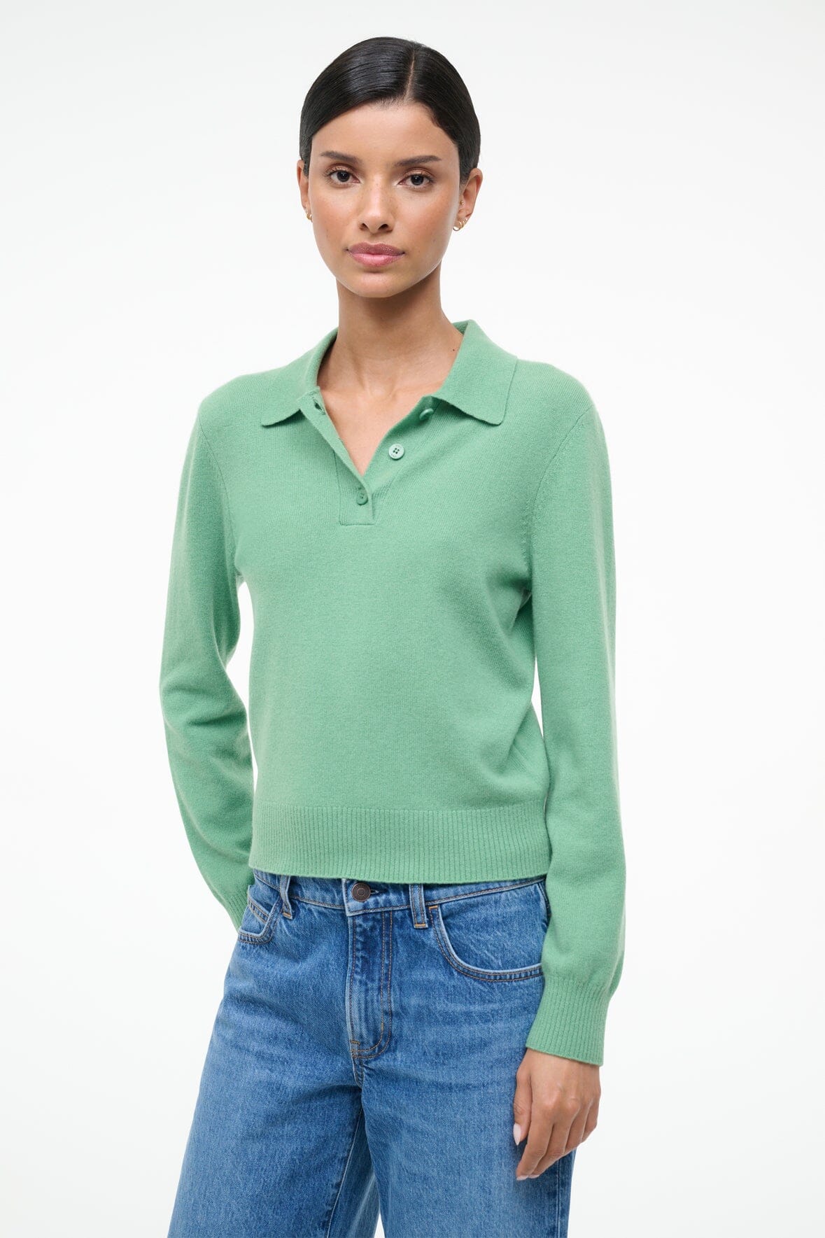 GEMMA CASHMERE SWEATER | LEAF - Image 2
