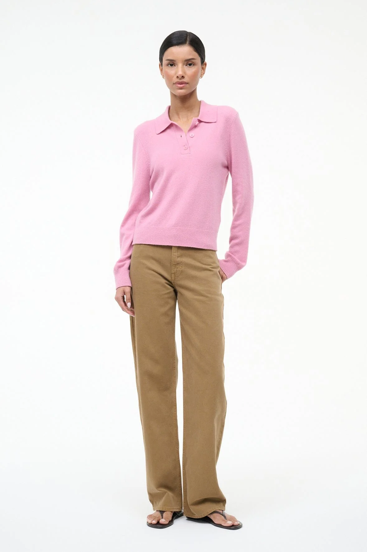 GEMMA CASHMERE SWEATER | PAPAYA - Image 4
