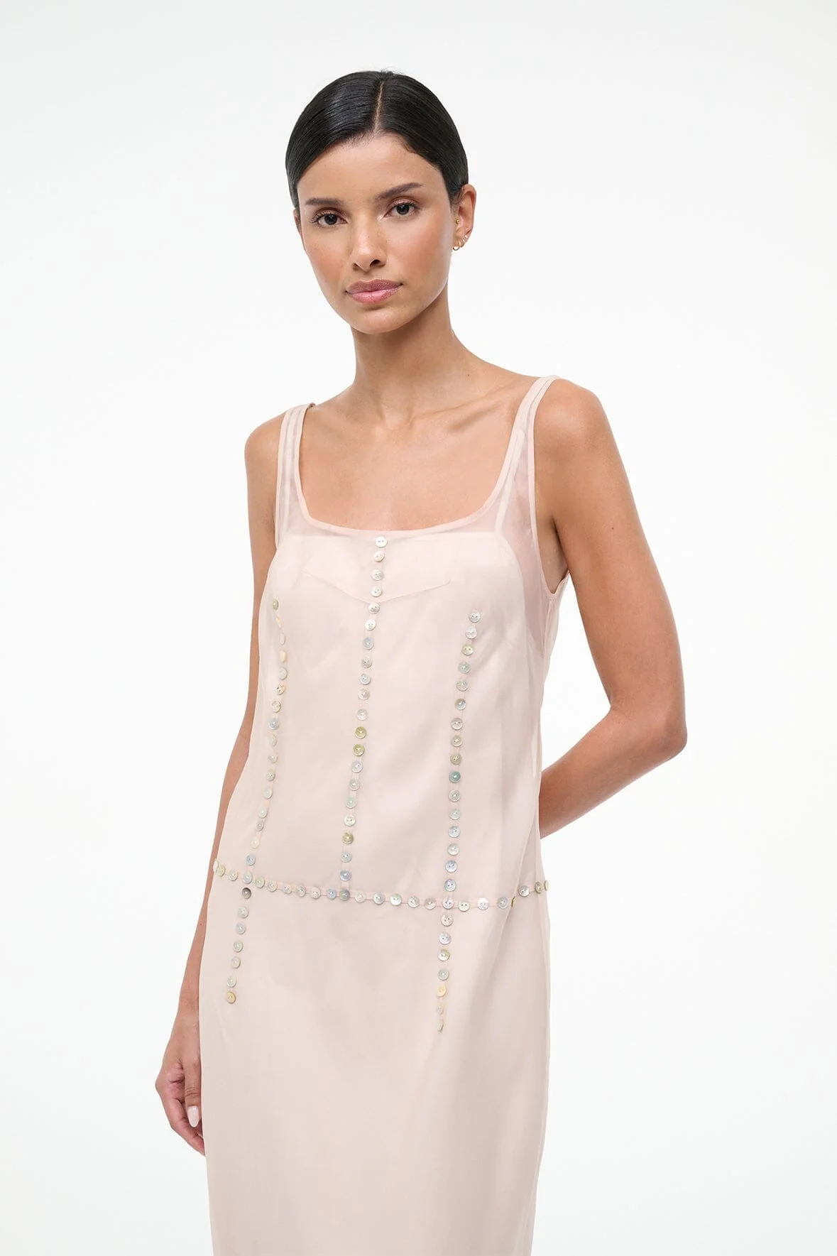 GRETA SILK DRESS | FAWN - Image 6