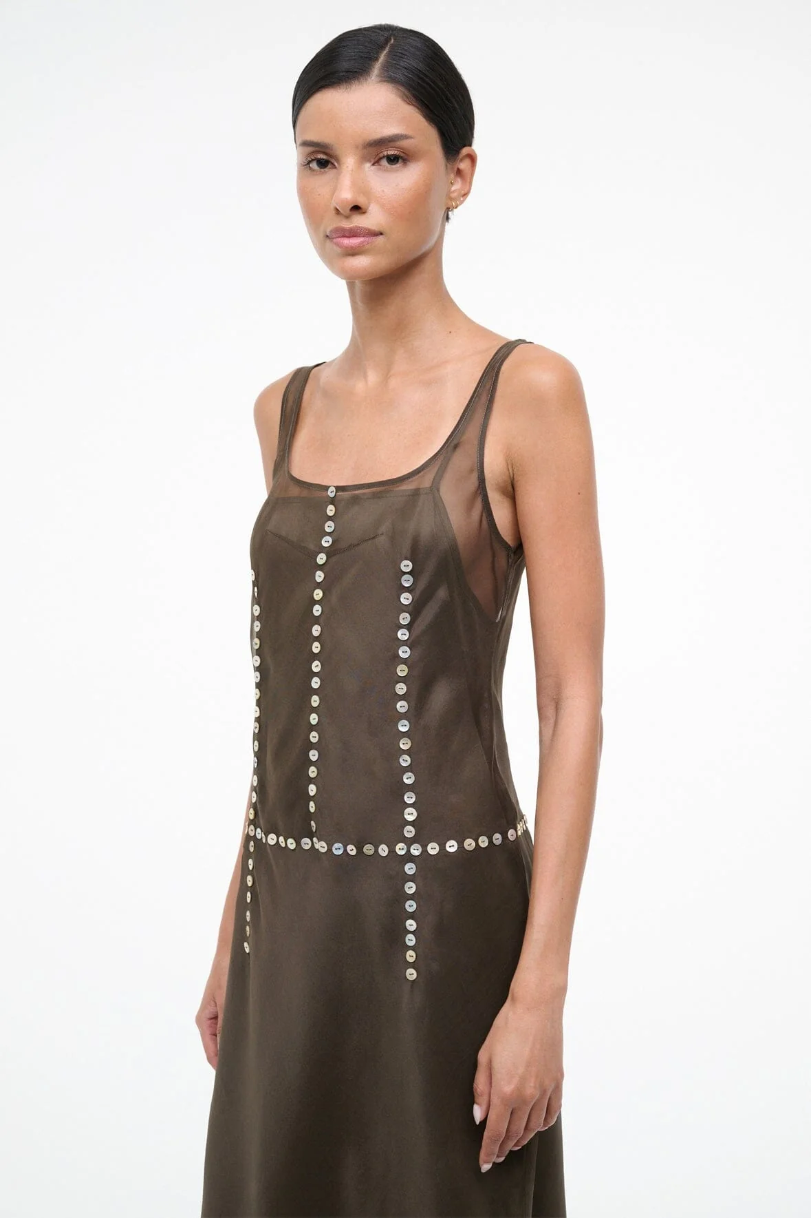 GRETA SILK DRESS | SOIL - Image 4