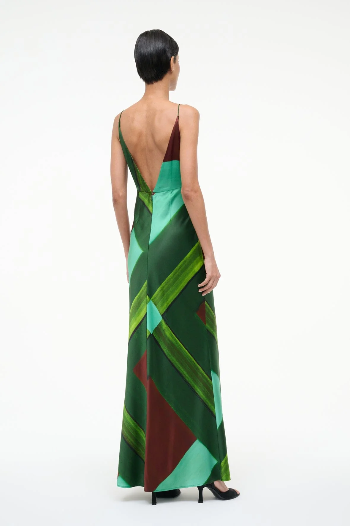 HANK SILK DRESS | EMERALD PRISM - Image 3