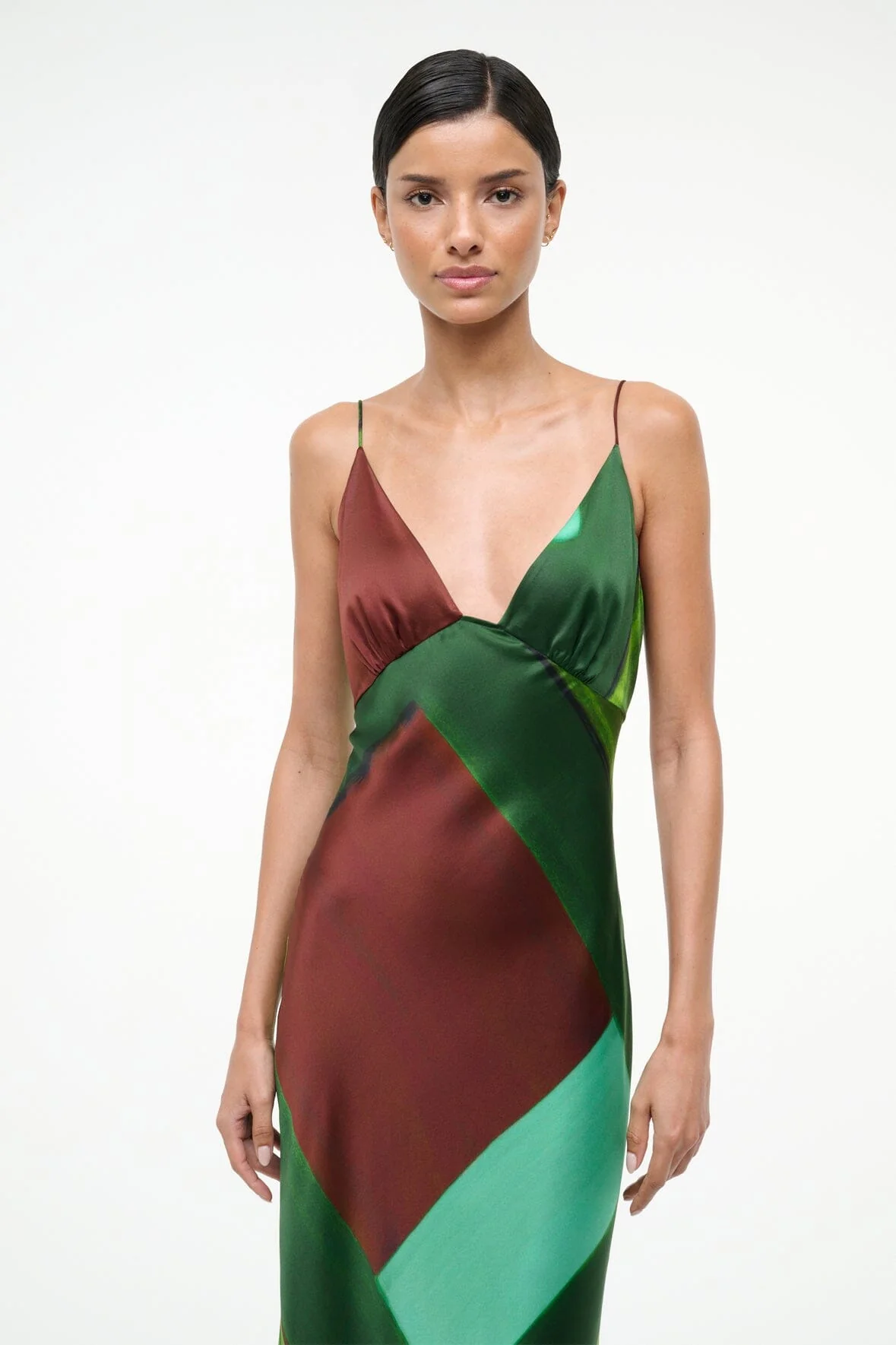 HANK SILK DRESS | EMERALD PRISM - Image 4
