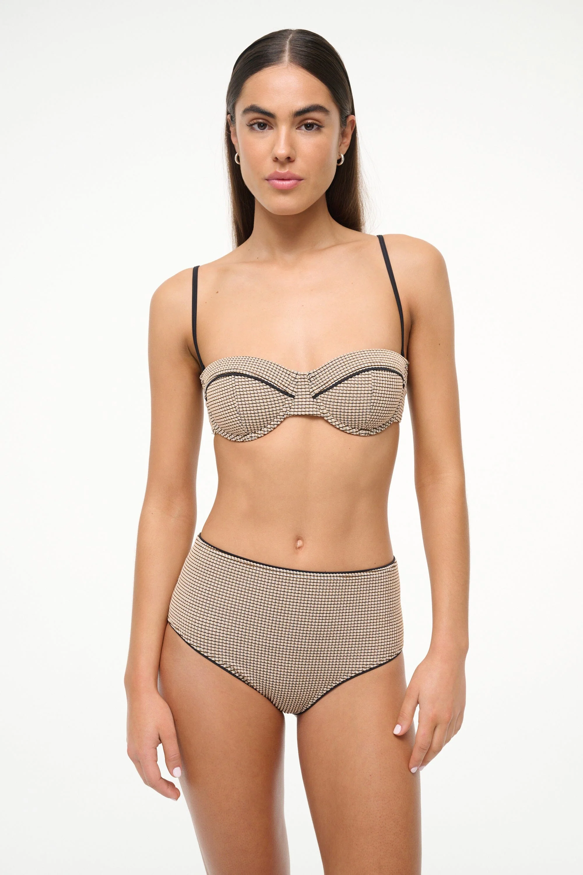 JO BALCONETTE BIKINI TOP | NATURAL PIQUE