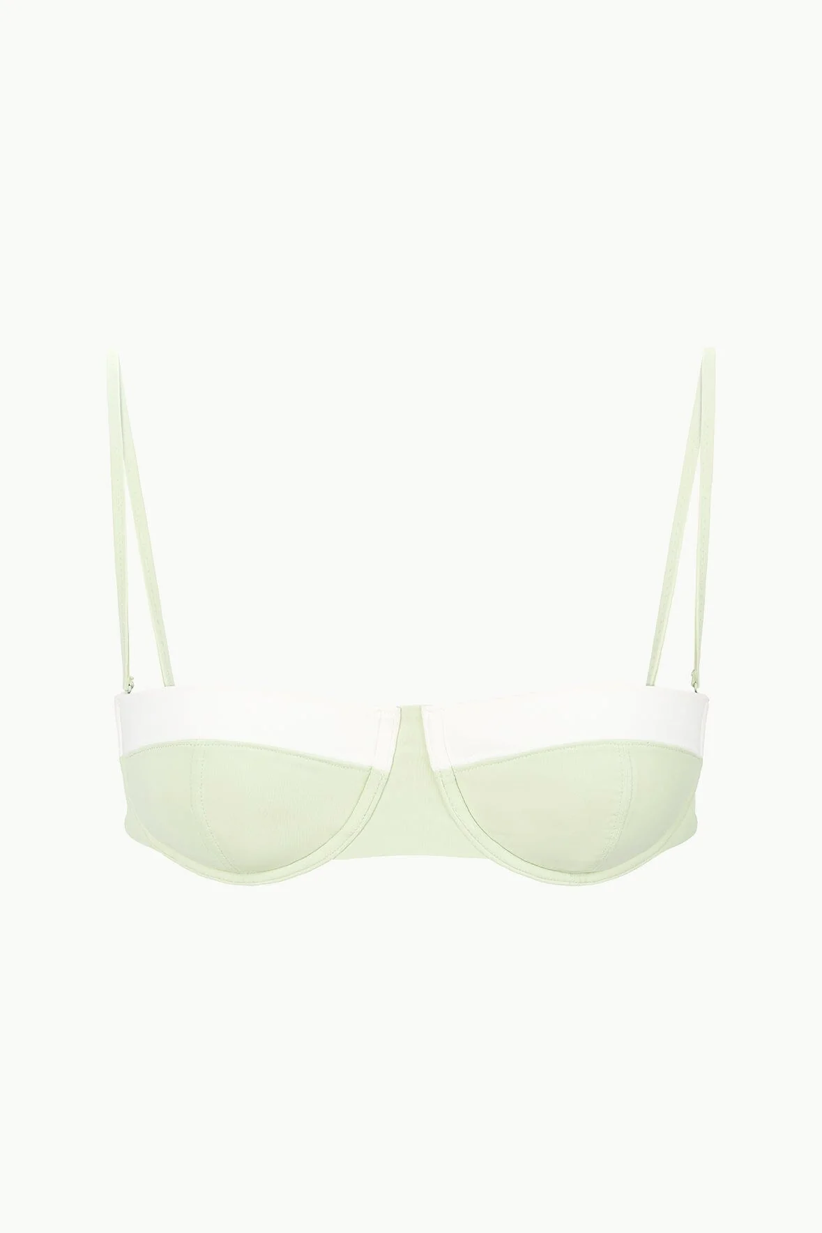 JO BALCONETTE BIKINI TOP | PALE JADE WHITE - Image 6