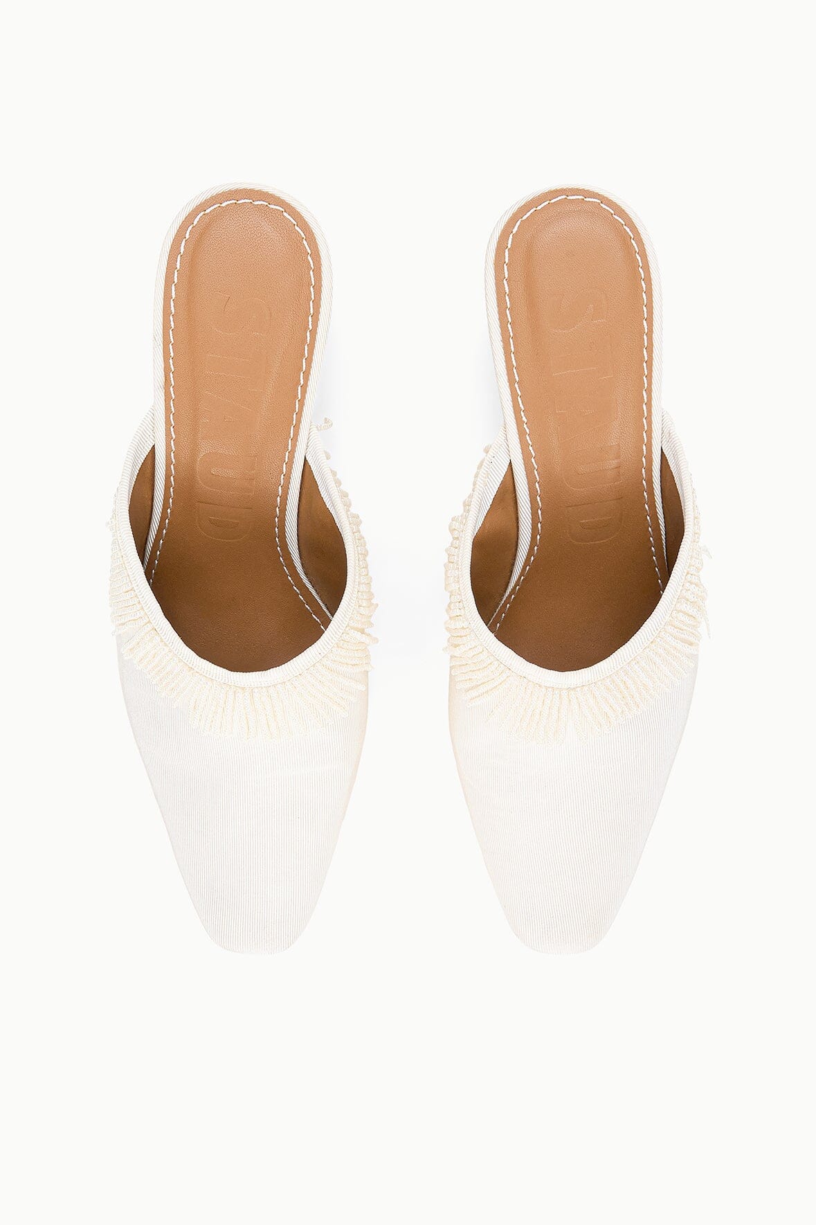 JOANNA KITTEN HEEL MULE | IVORY - Image 7