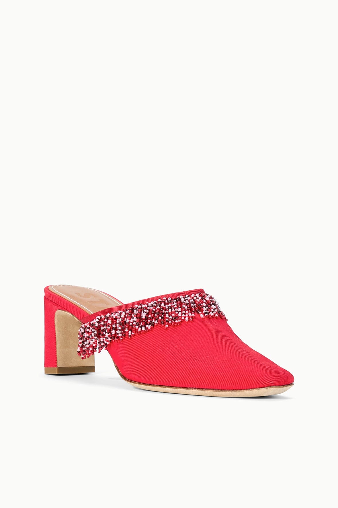 JOANNA KITTEN HEEL MULE | RED ROSE - Image 3