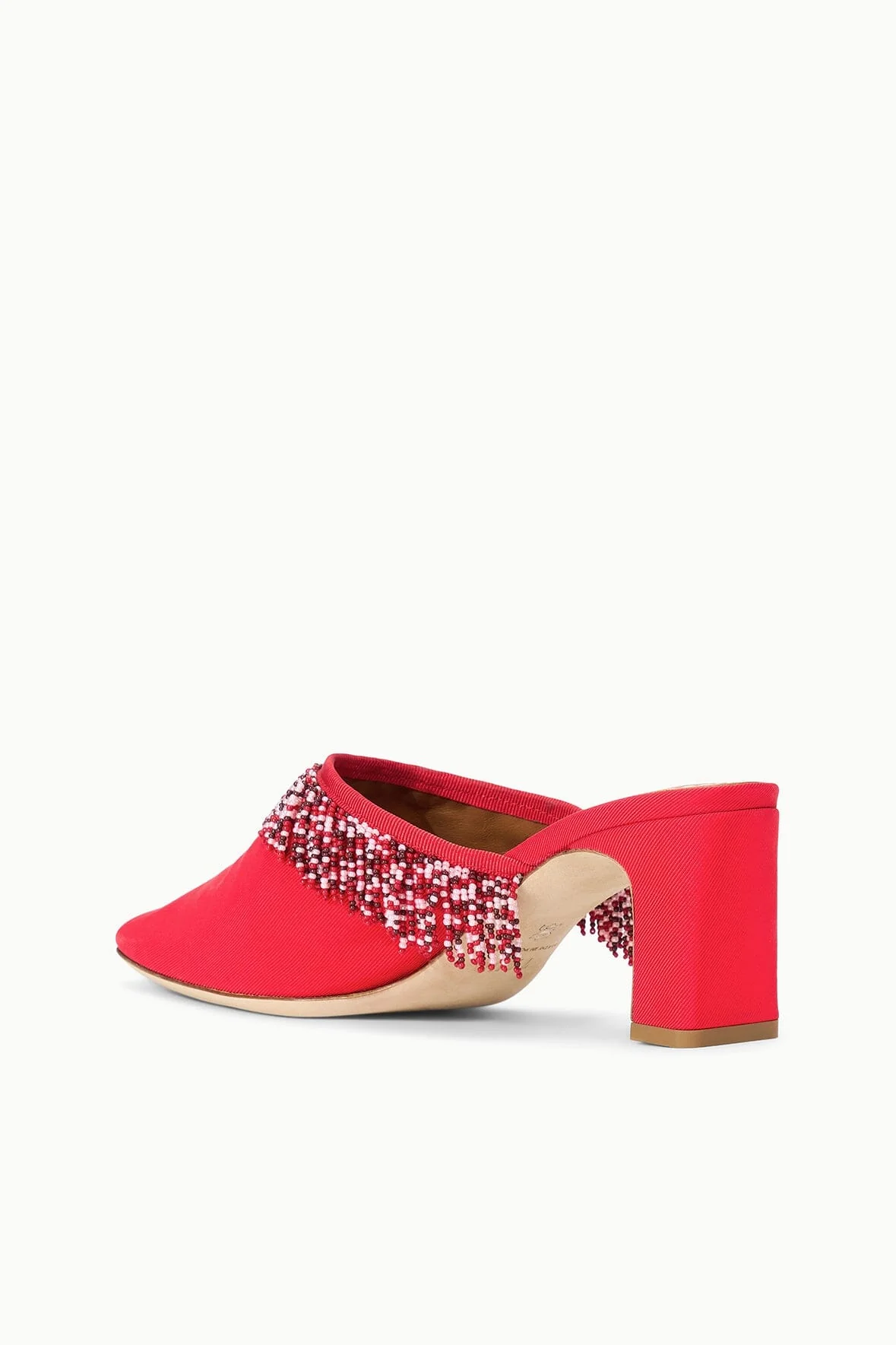 JOANNA KITTEN HEEL MULE | RED ROSE - Image 5