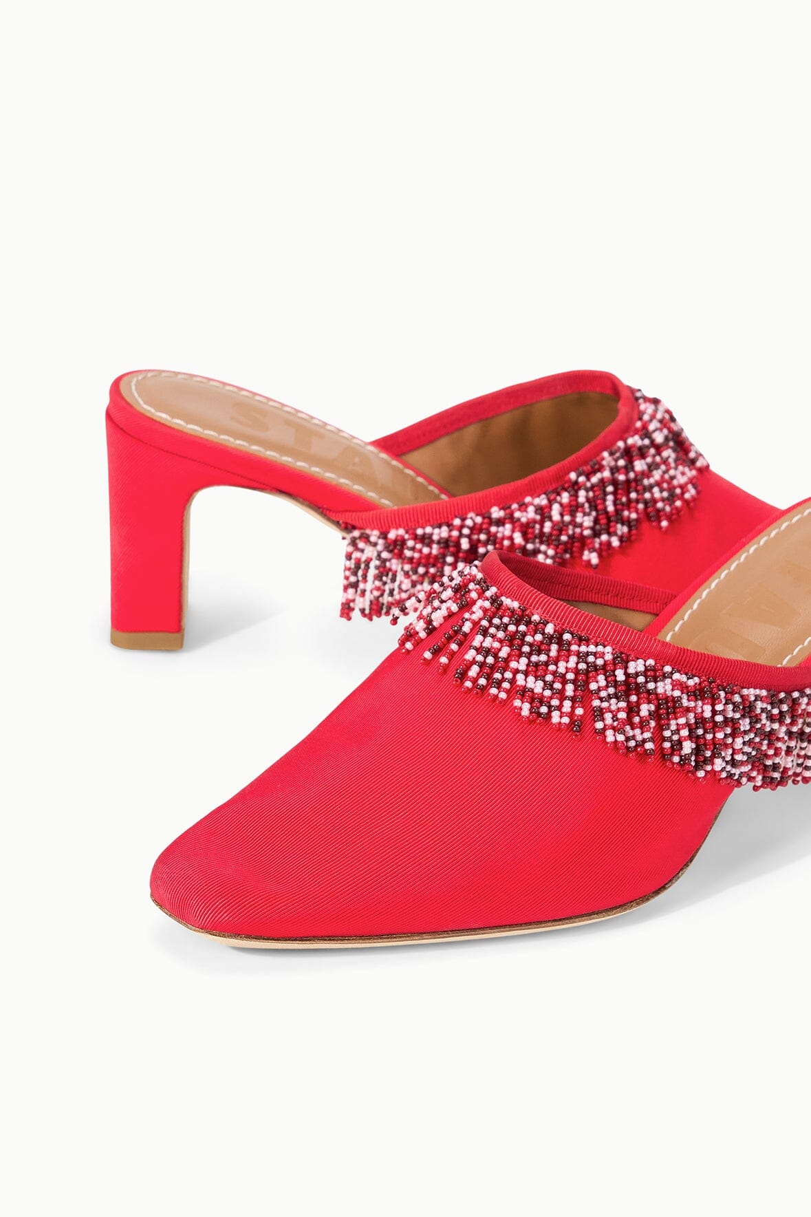 JOANNA KITTEN HEEL MULE | RED ROSE - Image 7