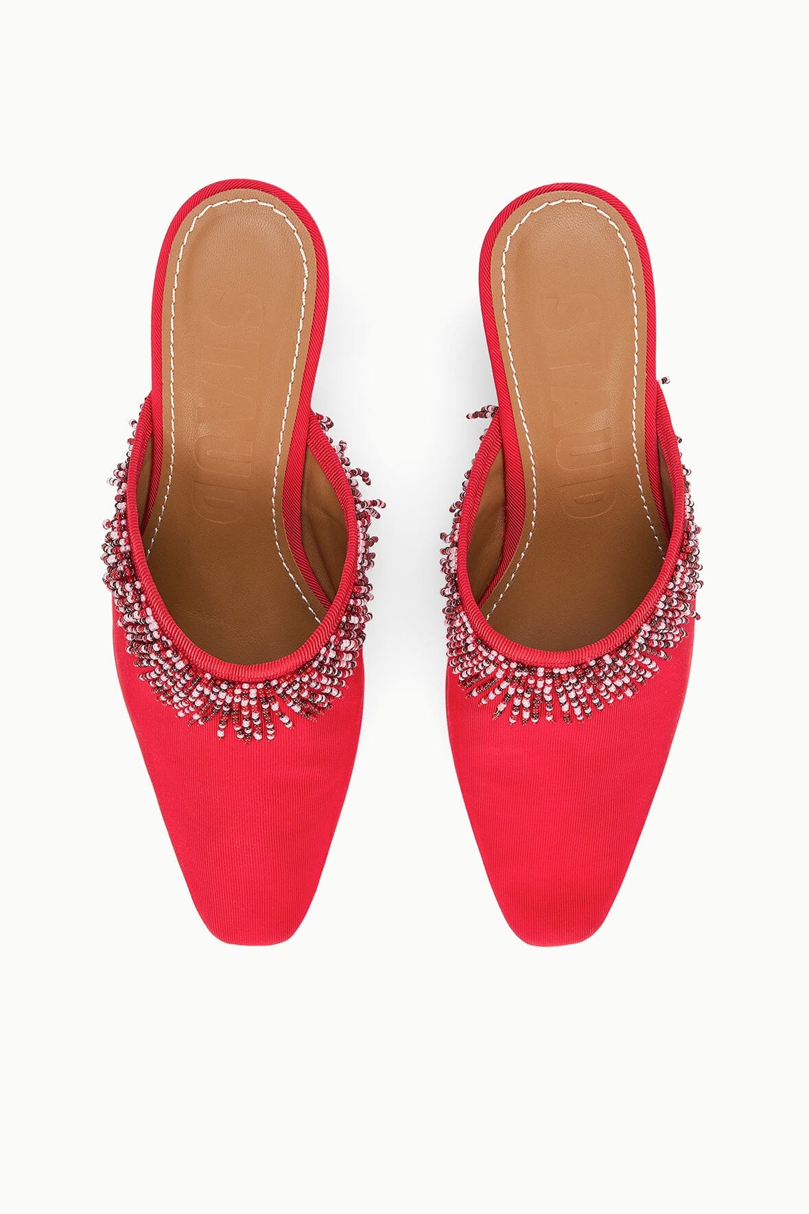 JOANNA KITTEN HEEL MULE | RED ROSE - Image 8