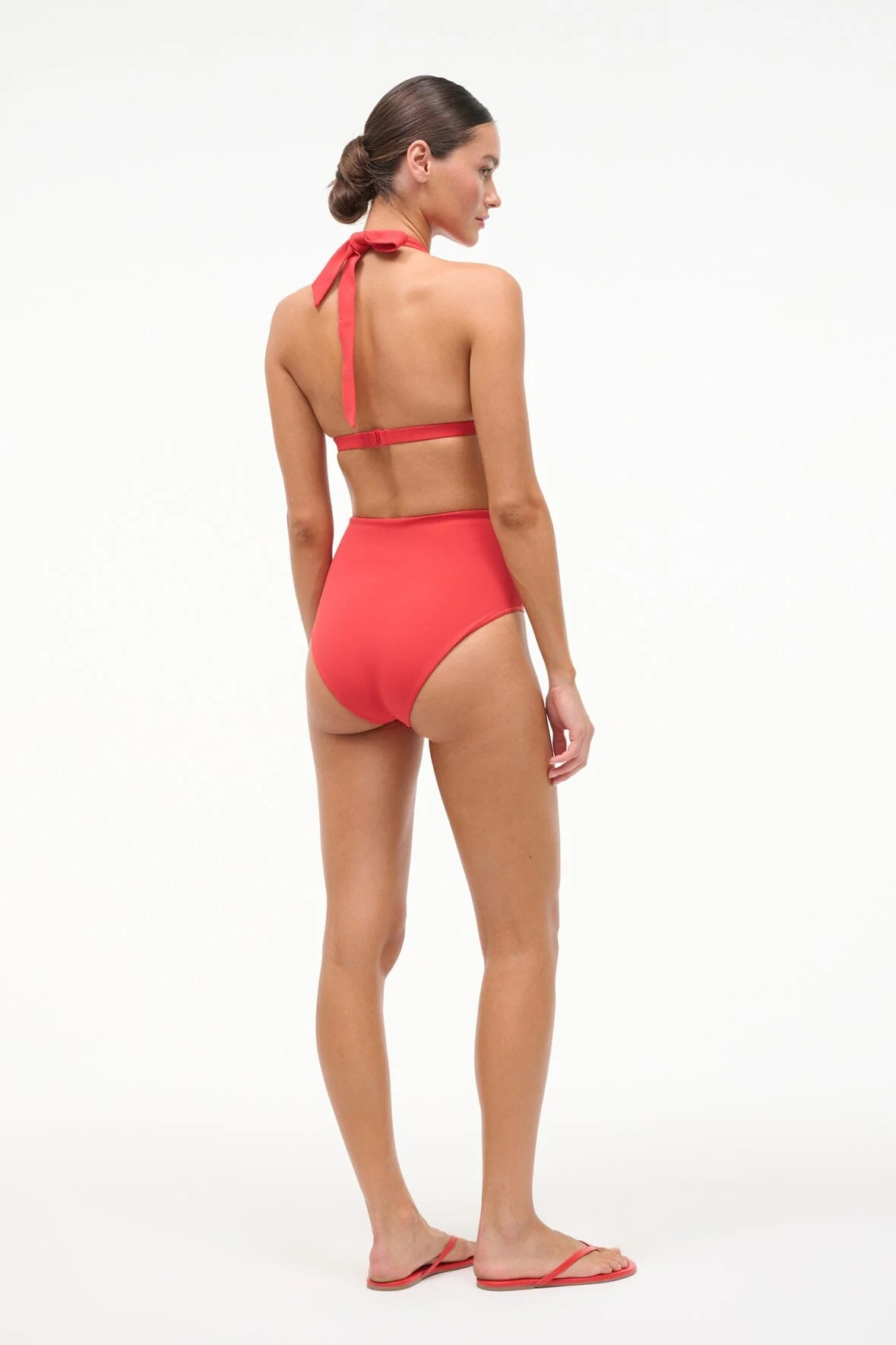 JONNIE HIGH RISE BIKINI BOTTOM | RED ROSE - Image 3