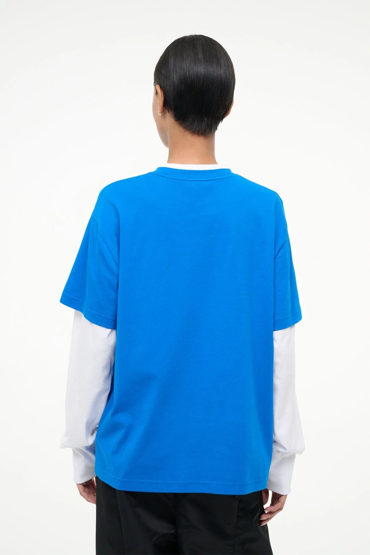 JUNIOR LONG SLEEVE TEE | VARSITY BLUE WHITE - Image 3