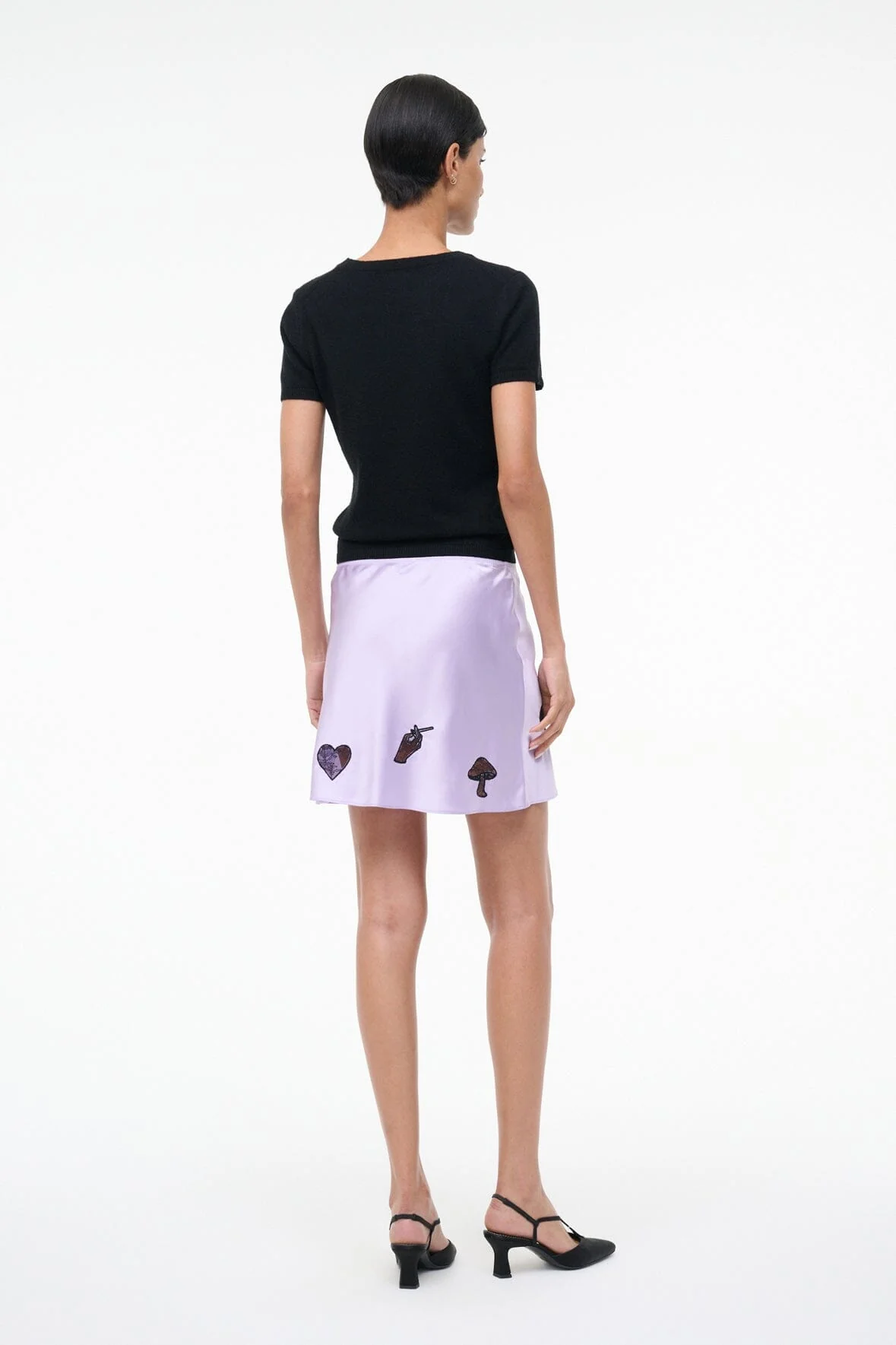 KIN SILK MINI SKIRT | WISTERIA - Image 3