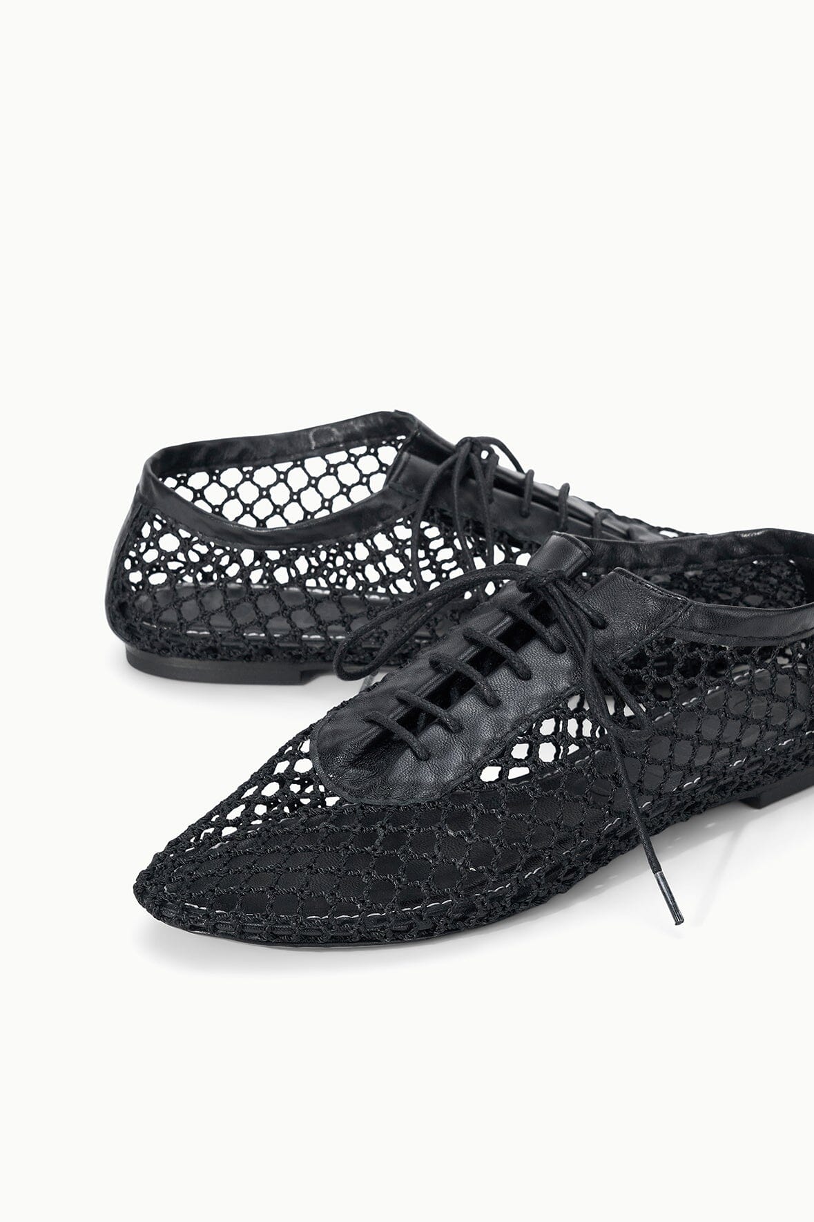 KIT LACE UP FLAT | BLACK - Image 4