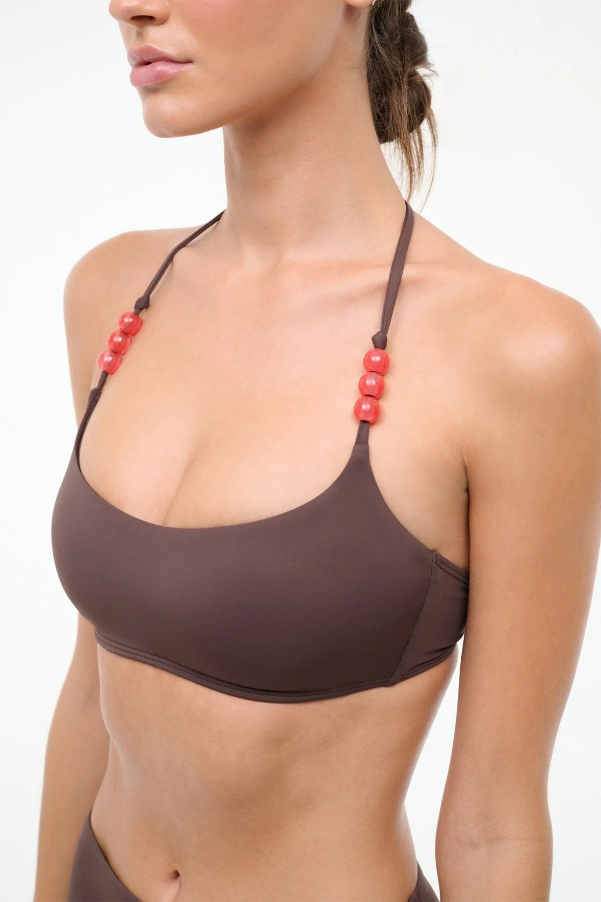 LAIRD BIKINI TOP | DARK CHOCOLATE FLAME - Image 3