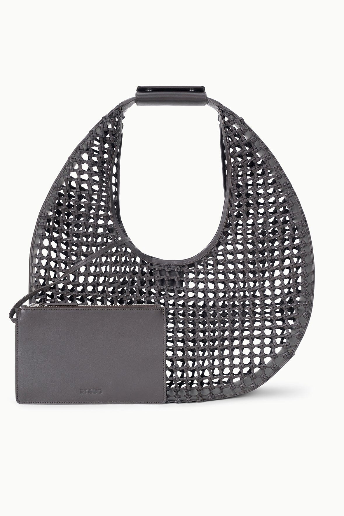 LARGE MOON BAG | ESPRESSO KNOTTED - Image 3