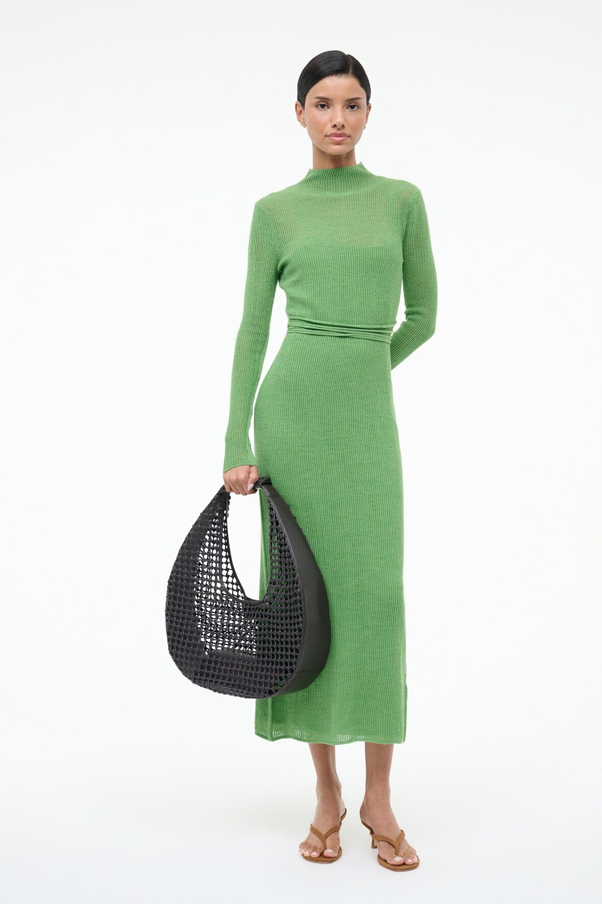 LARGE MOON BAG | ESPRESSO KNOTTED - Image 4