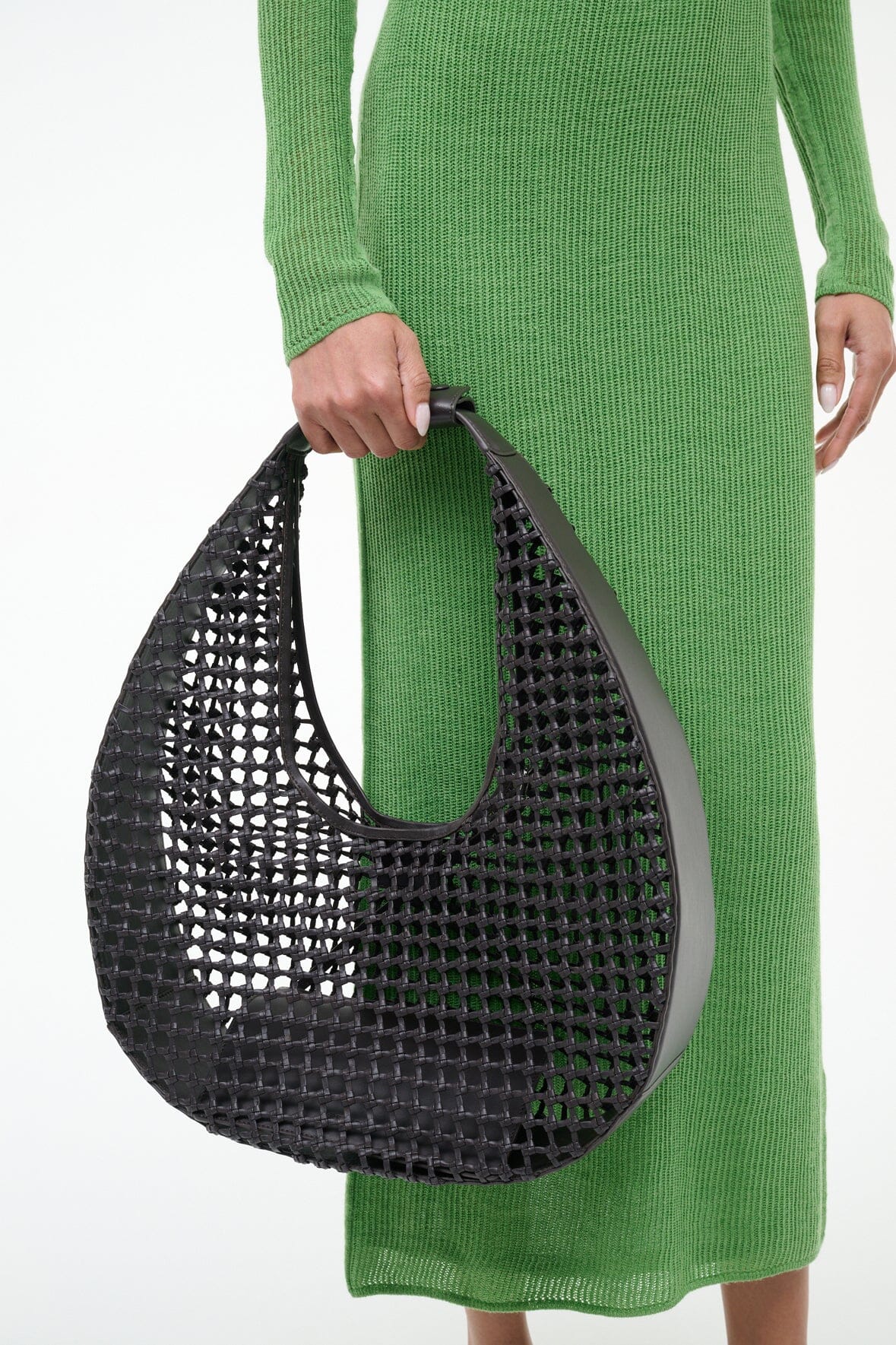 LARGE MOON BAG | ESPRESSO KNOTTED - Image 9