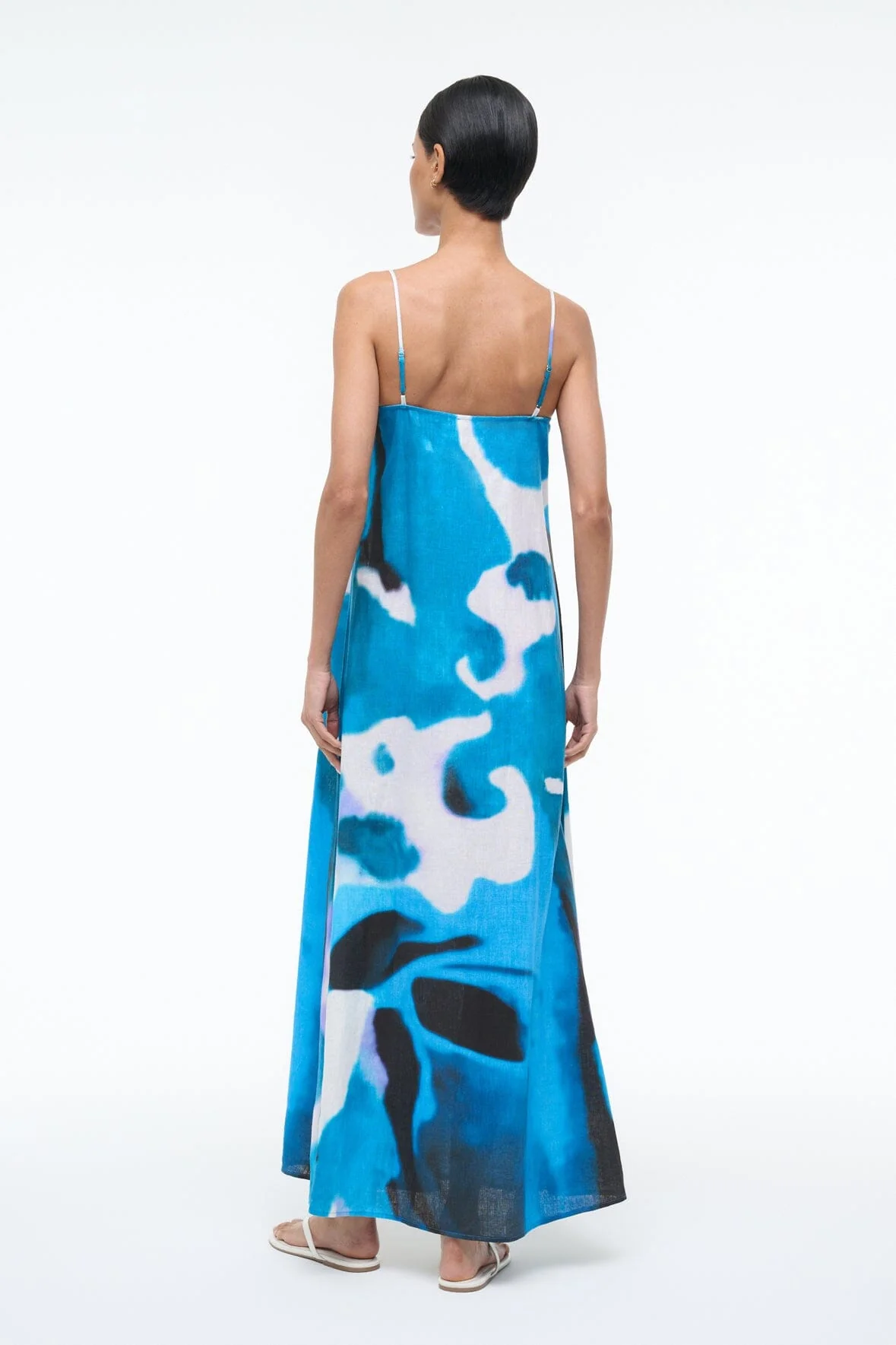 LAURA LINEN DRESS | BLUE HAZE - Image 3
