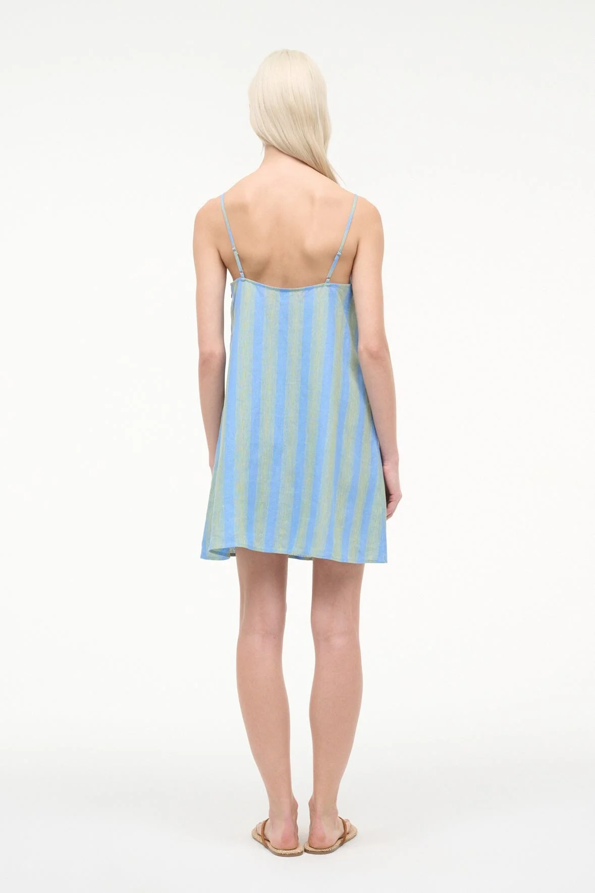 LAURA LINEN MINI DRESS | SEAPORT STRIPE - Image 3