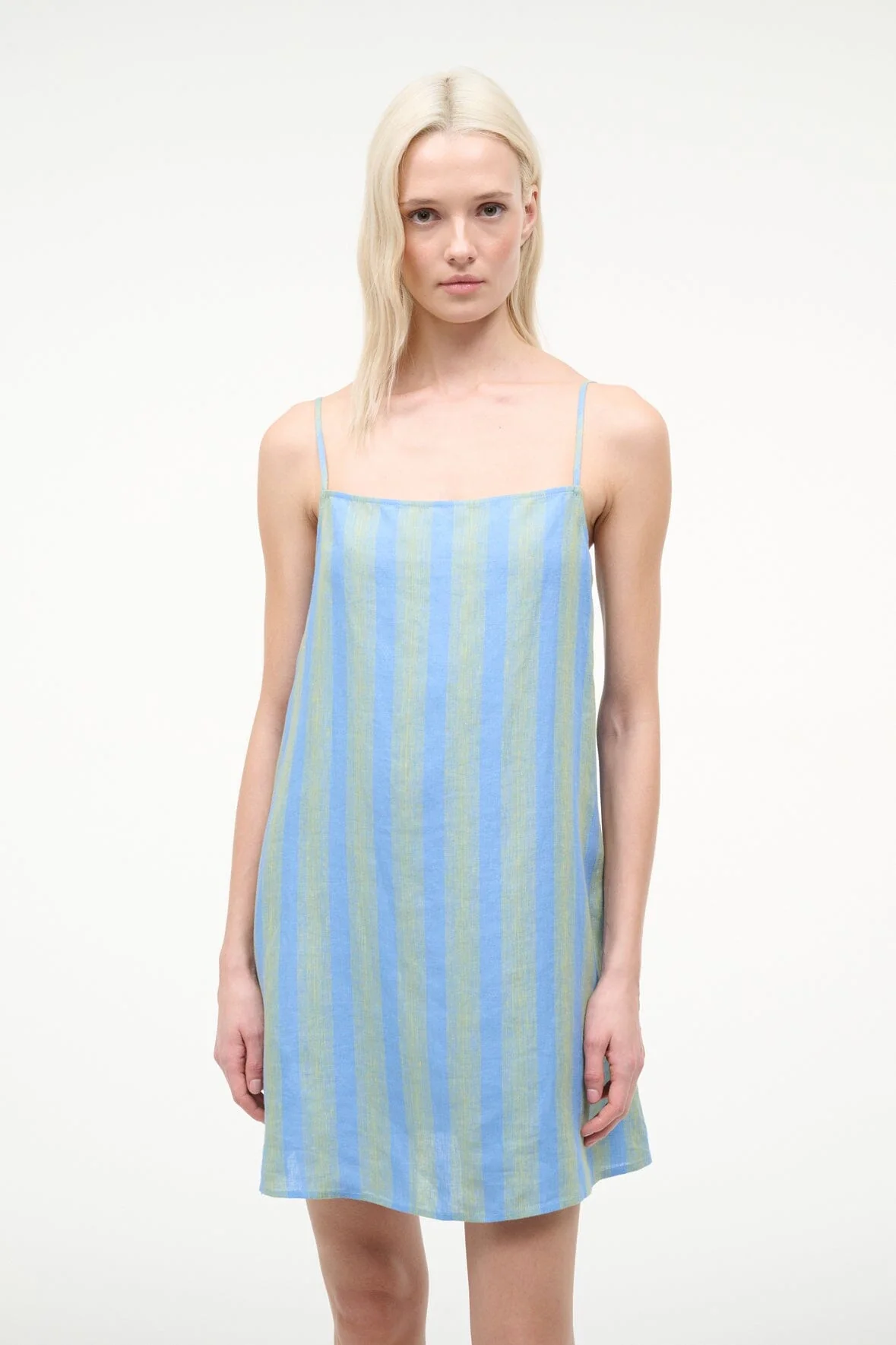 LAURA LINEN MINI DRESS | SEAPORT STRIPE - Image 4