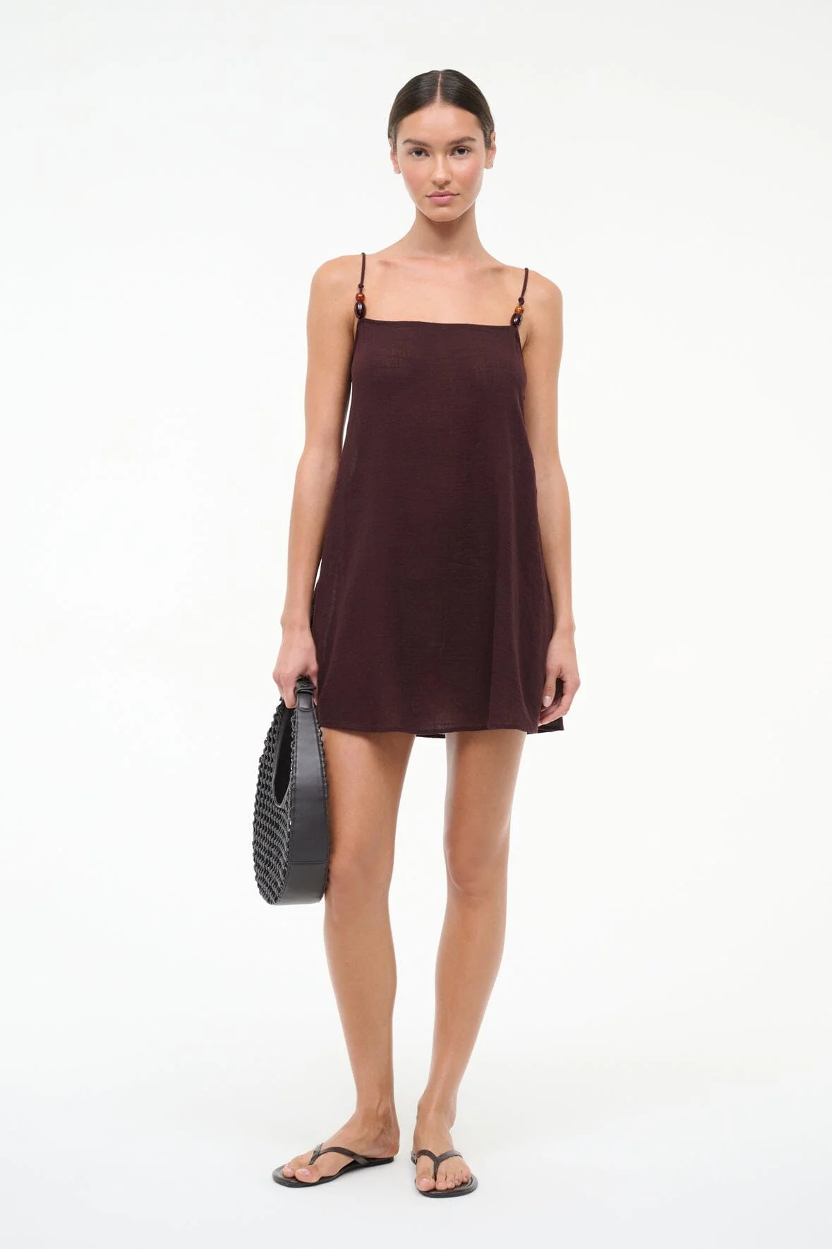 LAURA MINI COVERUP DRESS | DARK CHOCOLATE - Image 5
