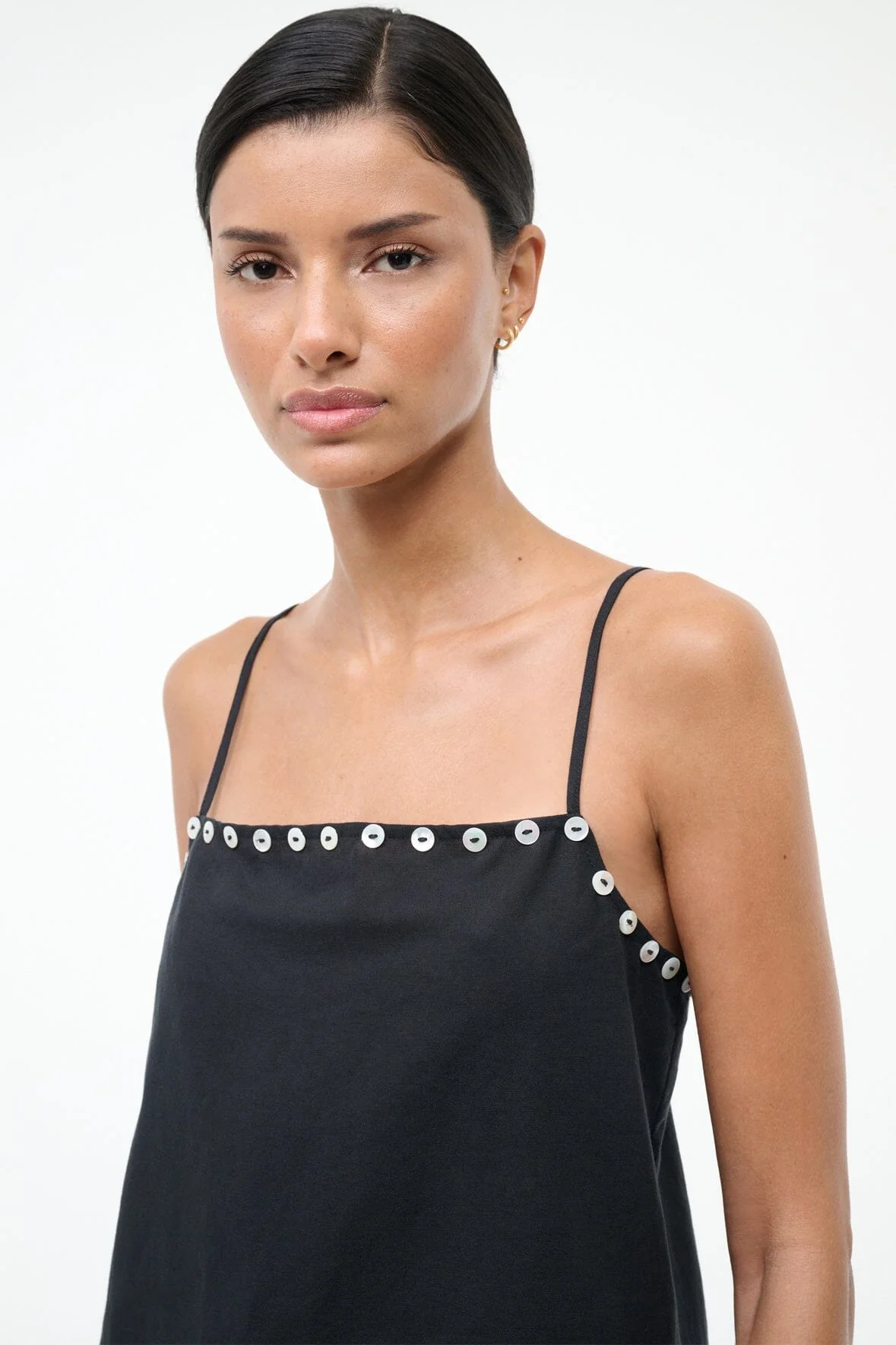 LAURA MINI COVERUP DRESS | BLACK - Image 6