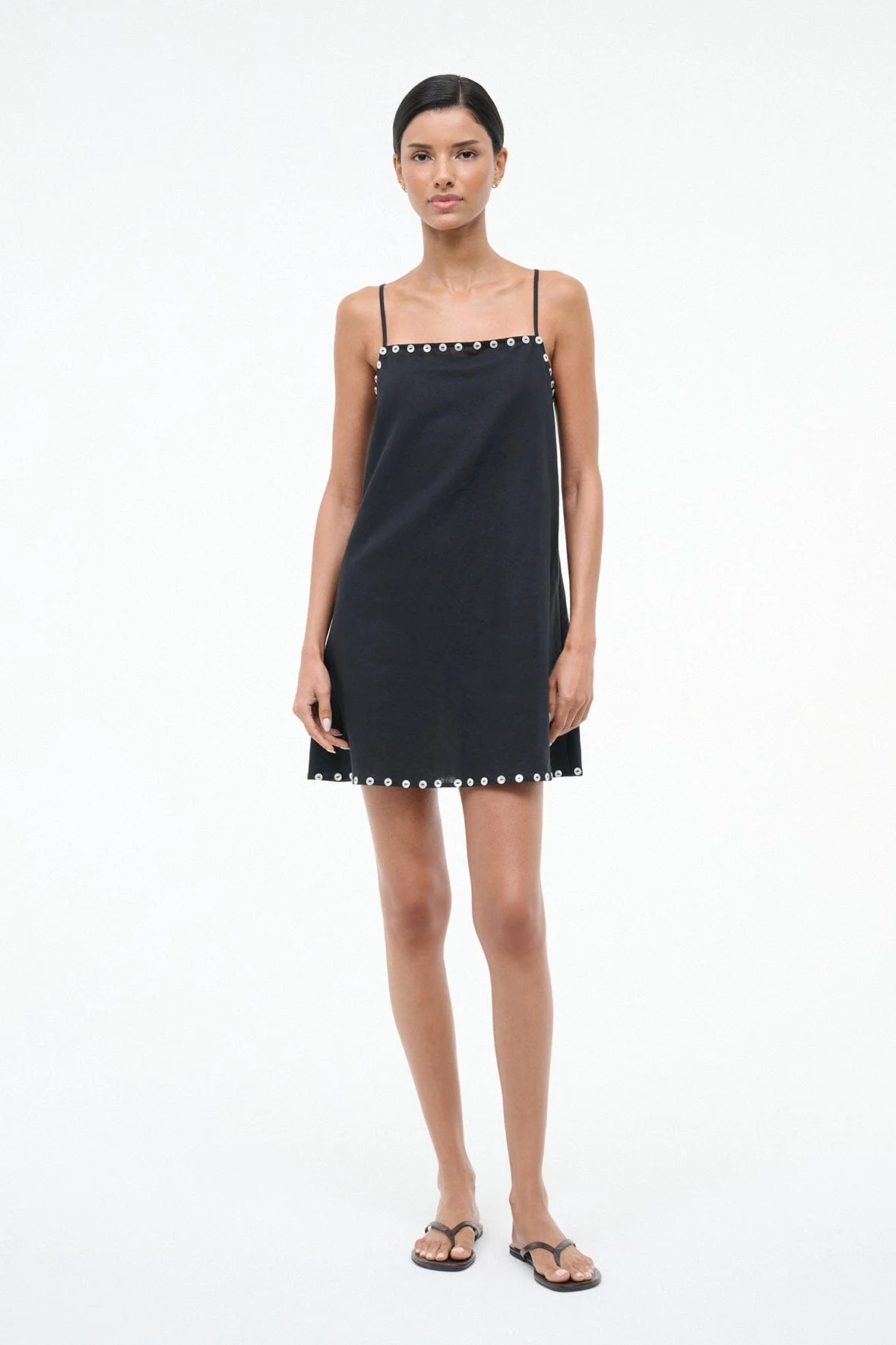 LAURA MINI COVERUP DRESS | BLACK - Image 7