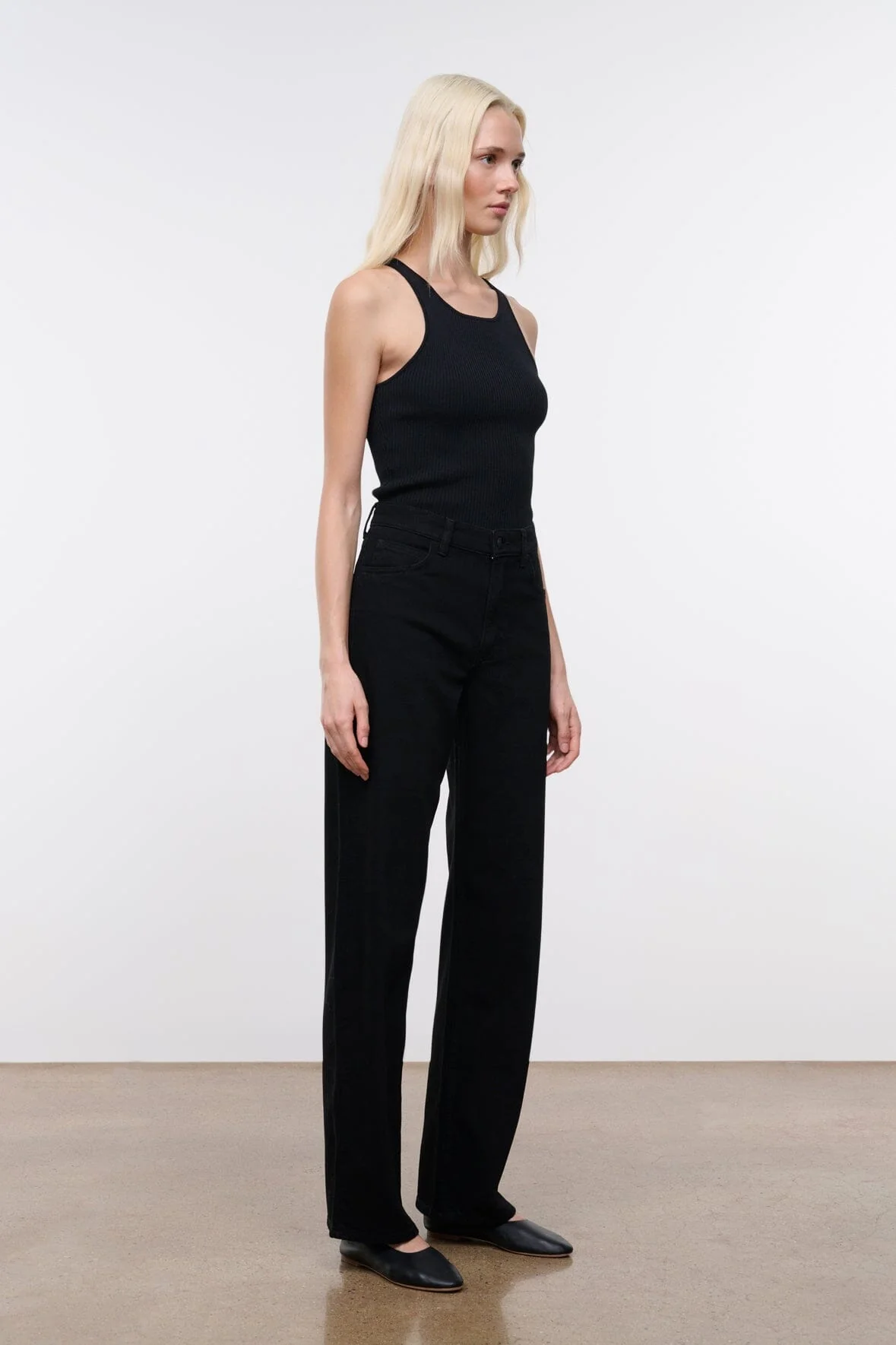 LEO HIGH RISE JEAN | BLACK - Image 3