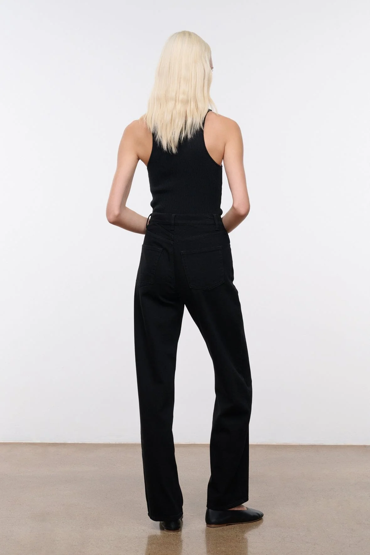 LEO HIGH RISE JEAN | BLACK - Image 4
