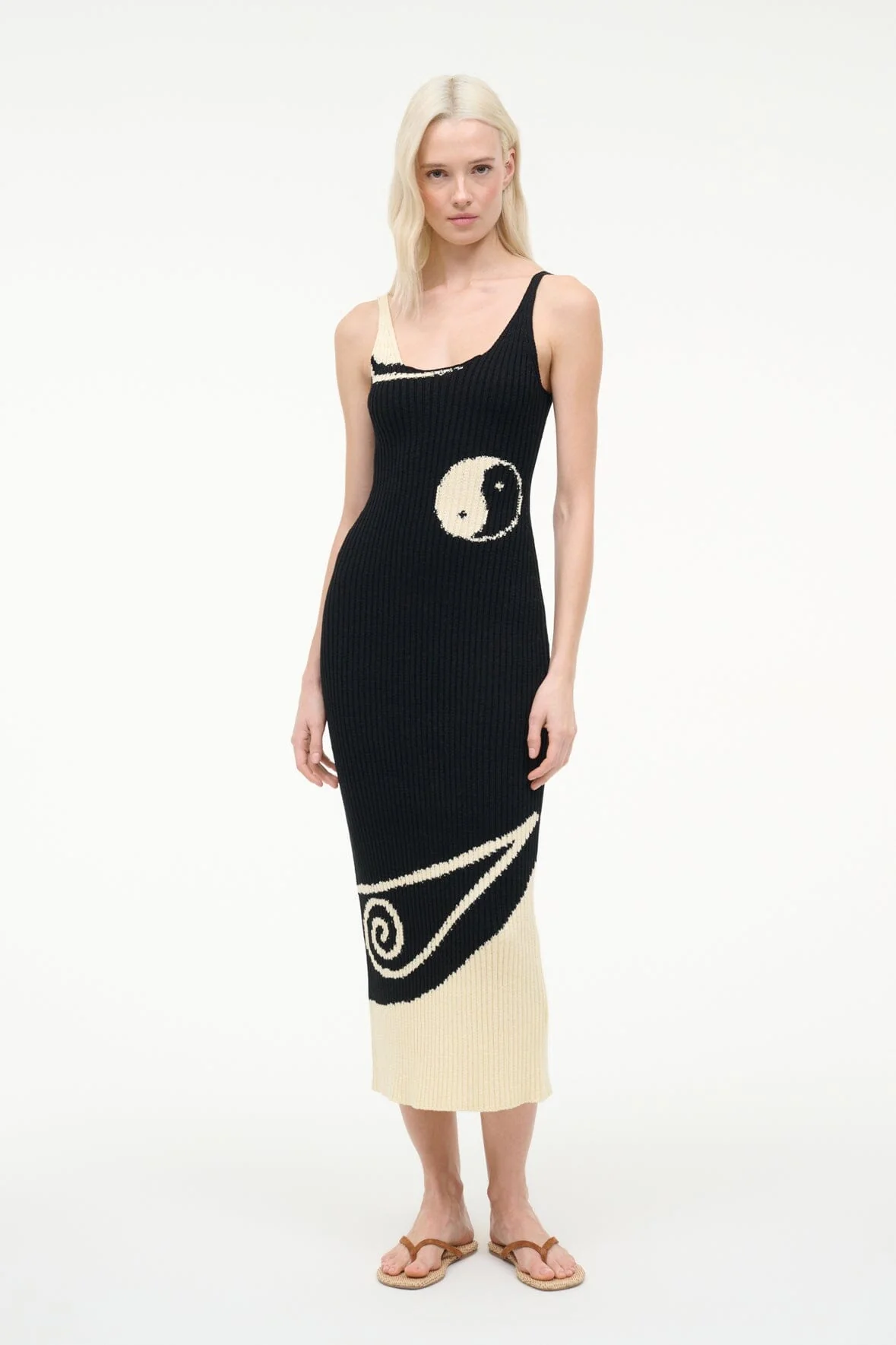 LETA DRESS | BLACK IVORY - Image 5