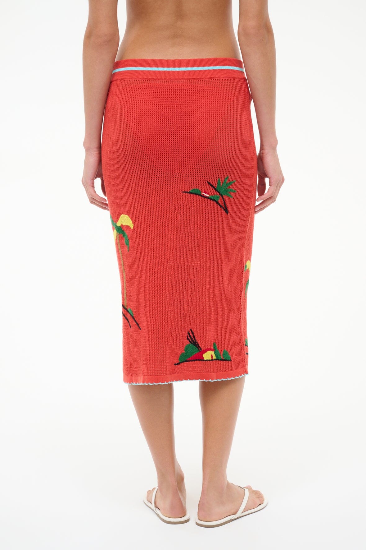 LEVANTE COVERUP SKIRT | RIVIERA FLAME - Image 4