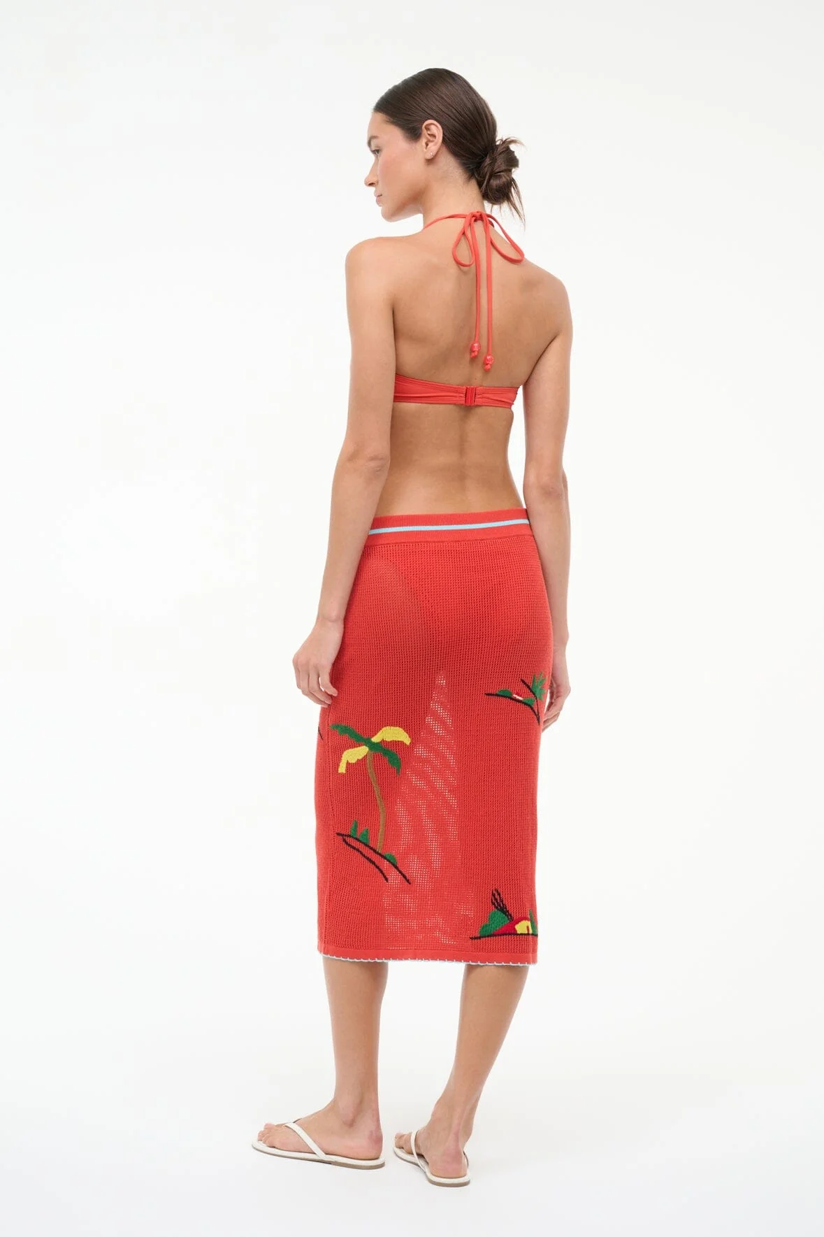 LEVANTE COVERUP SKIRT | RIVIERA FLAME - Image 5