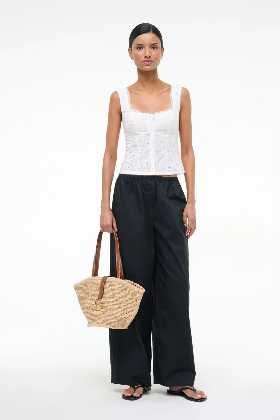 LOU TOP | WHITE EYELET - Image 2