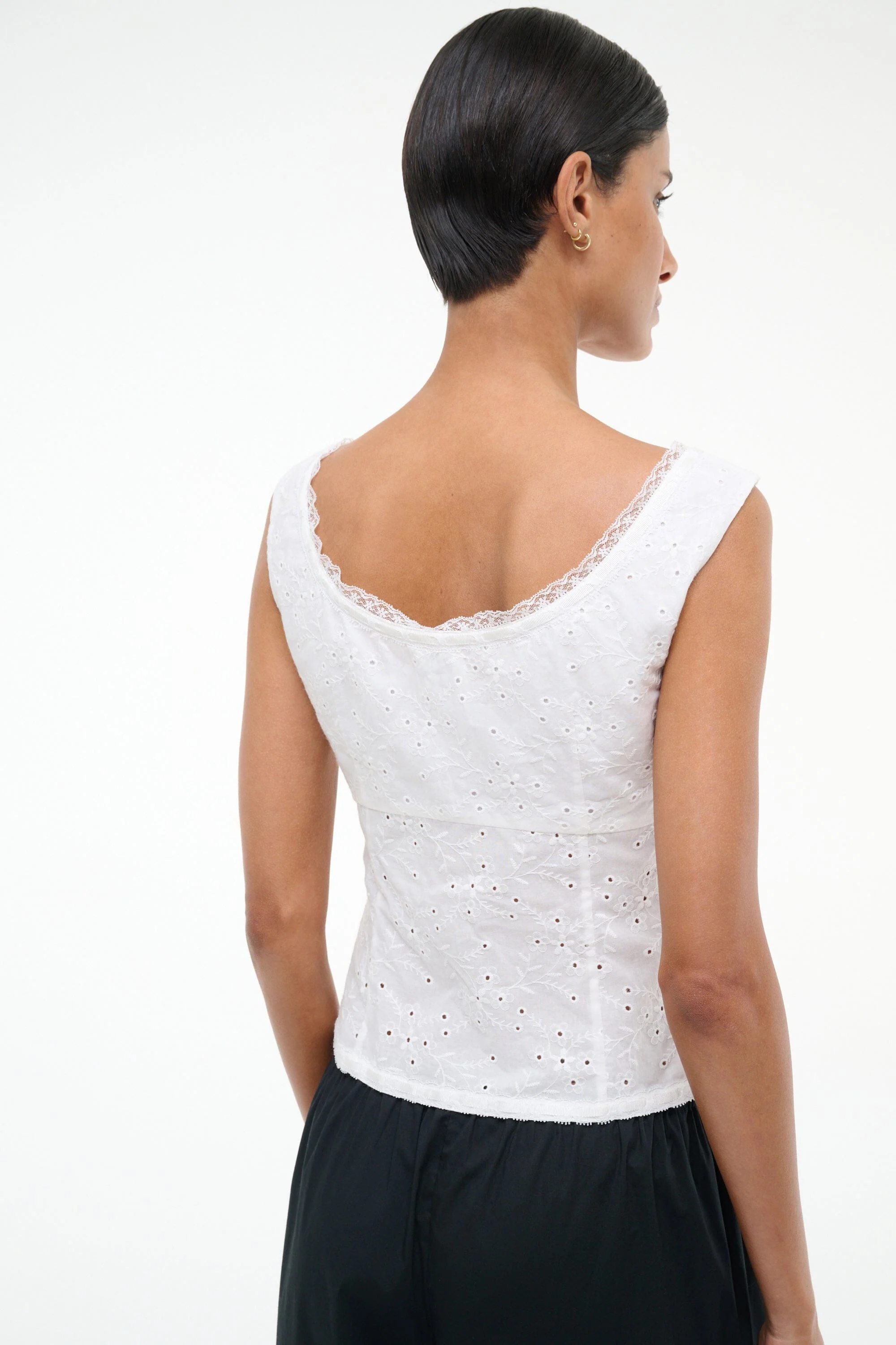 LOU TOP | WHITE EYELET - Image 3