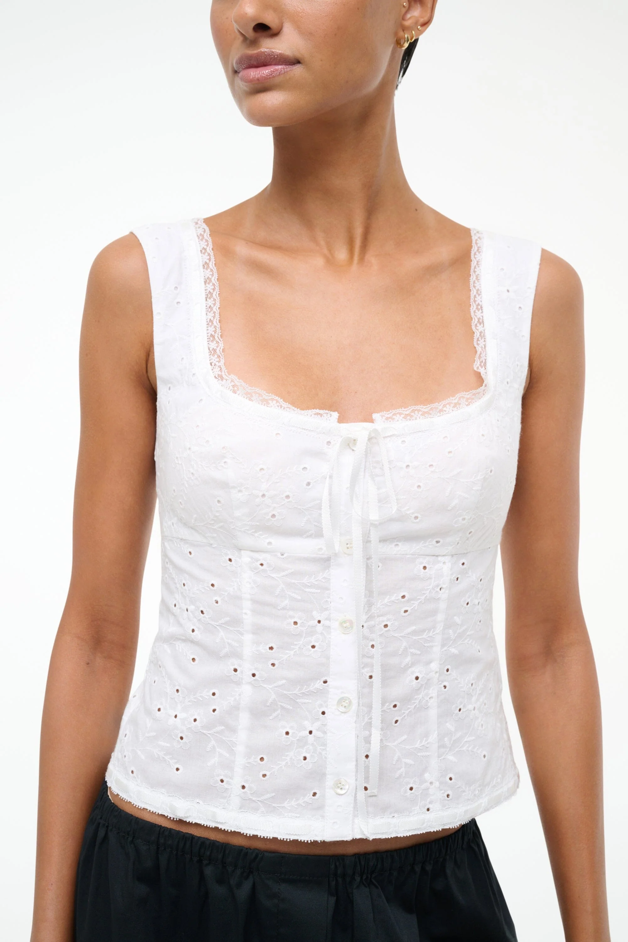 LOU TOP | WHITE EYELET - Image 4