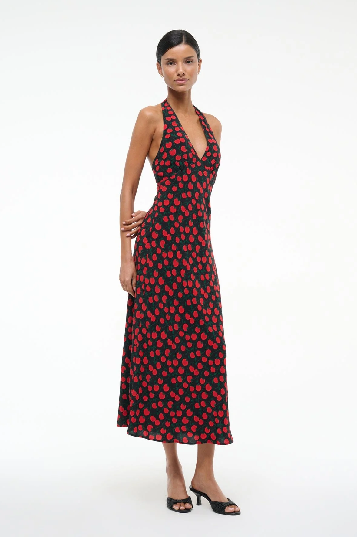 LUCCA DRESS | ON THE VINE BLACK - Image 3
