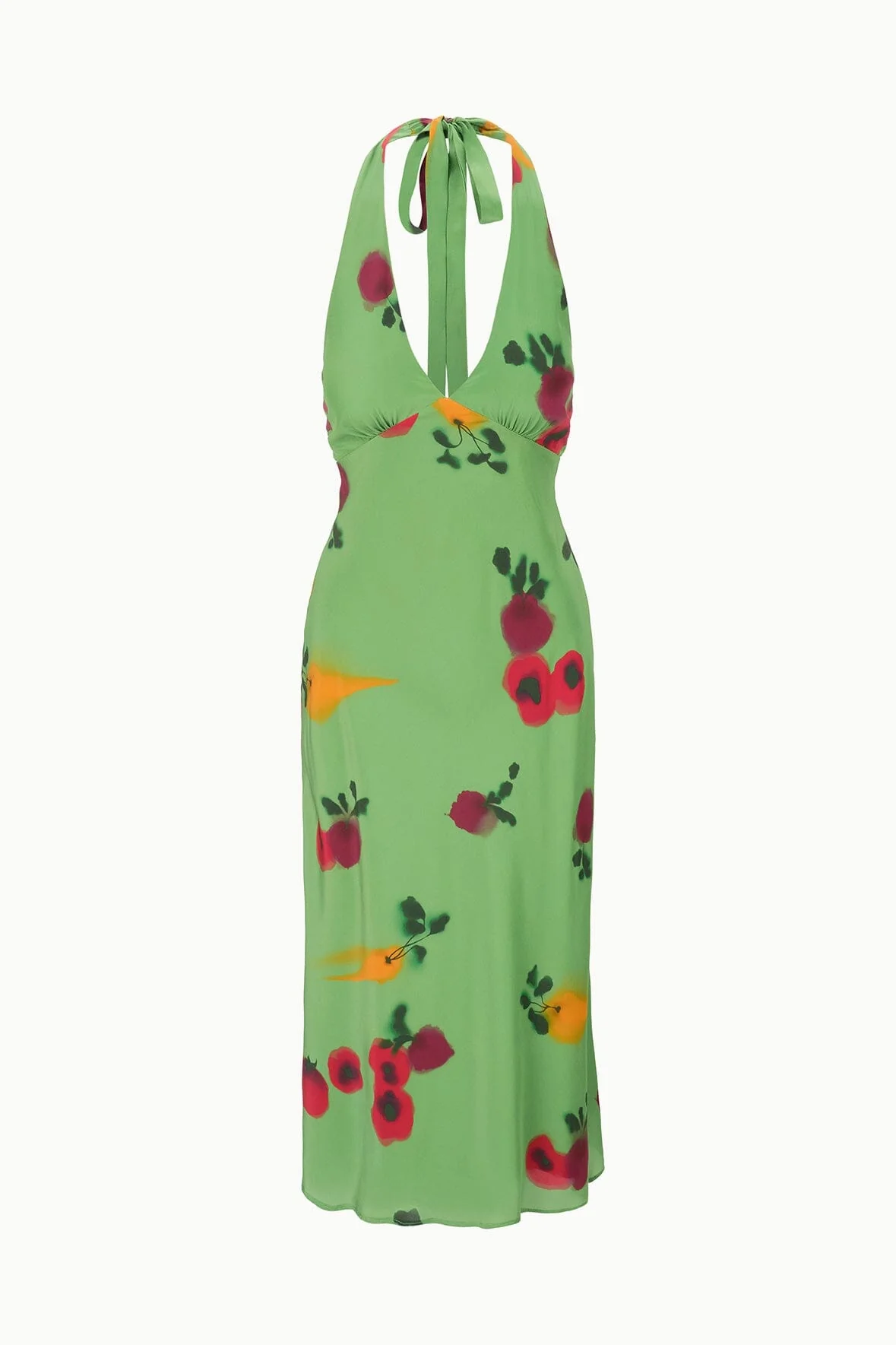LUCCA SILK DRESS | FARMERS MARKET LEAF - Image 6