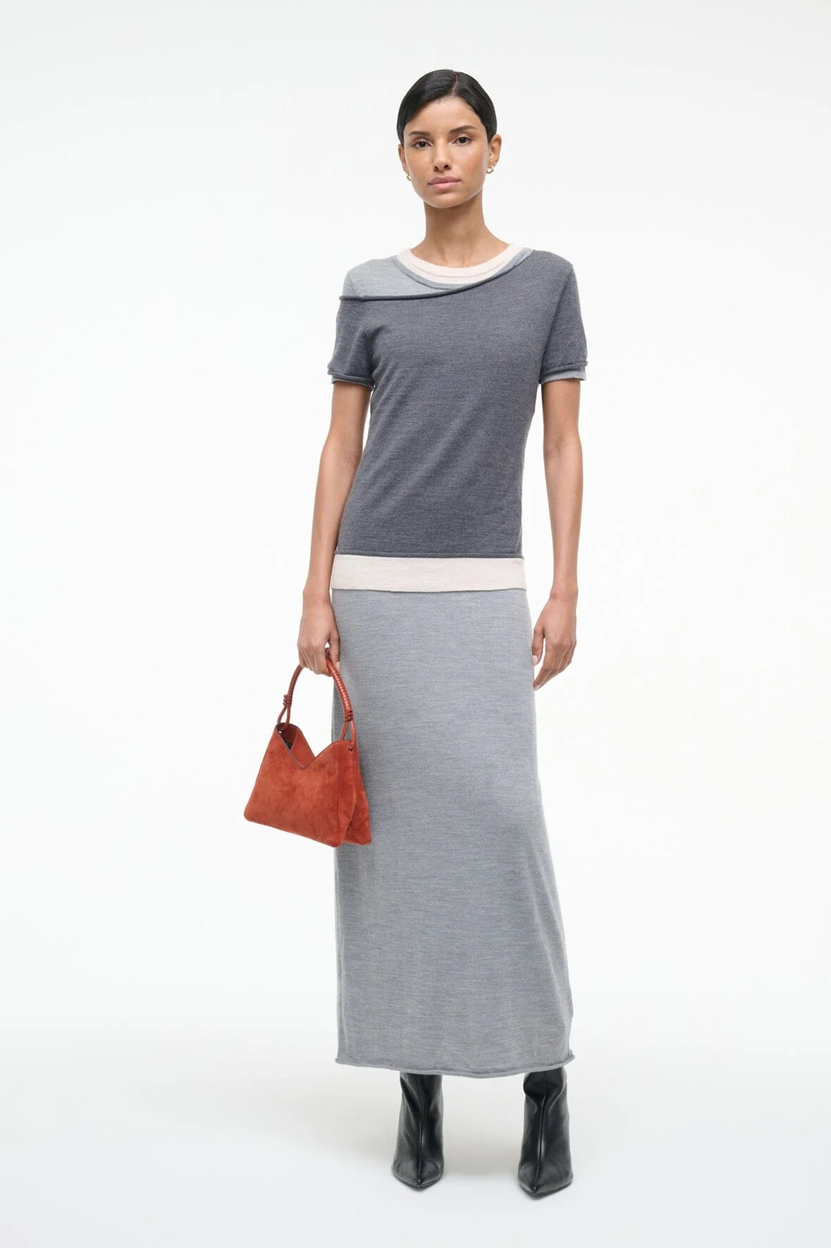 LYRIC DRESS | HEATHER GREY MULTI - Image 3
