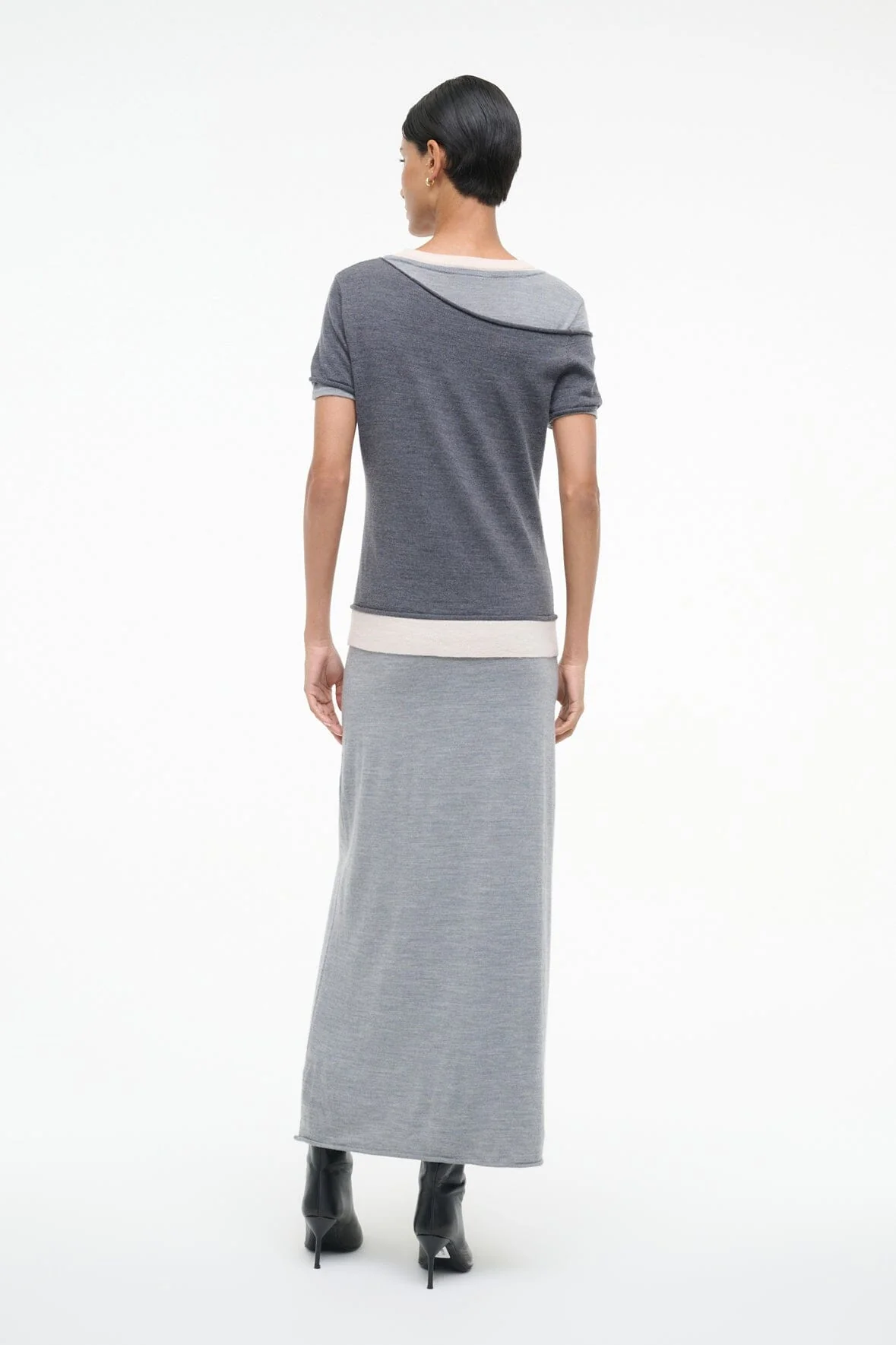 LYRIC DRESS | HEATHER GREY MULTI - Image 4