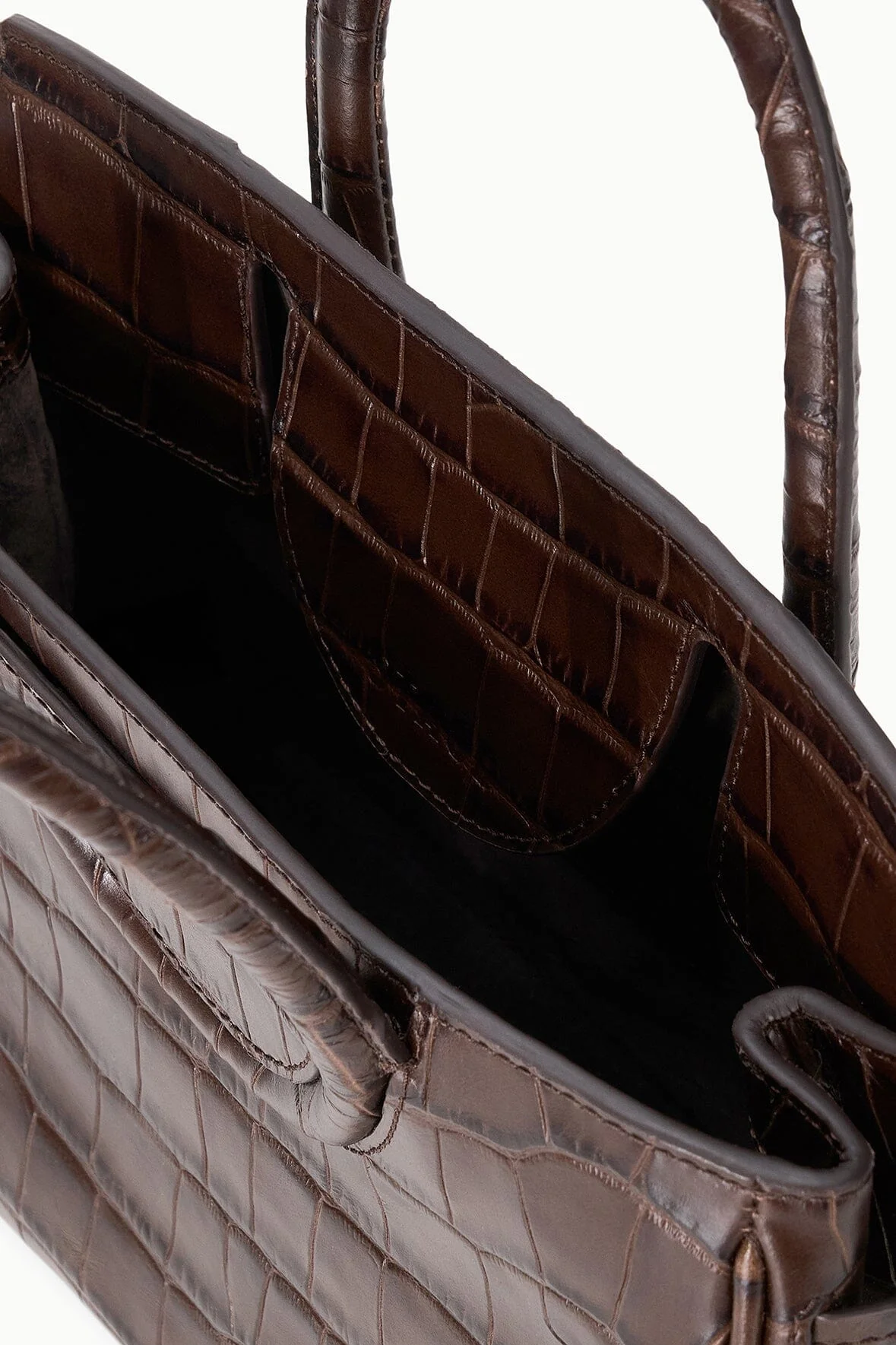 MAUDE MINI CARRYALL | ESPRESSO CROCO - Image 5
