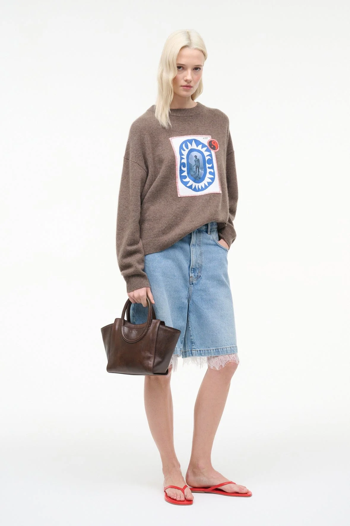 MAUDE MINI TOTE | ESPRESSO DISTRESSED - Image 2