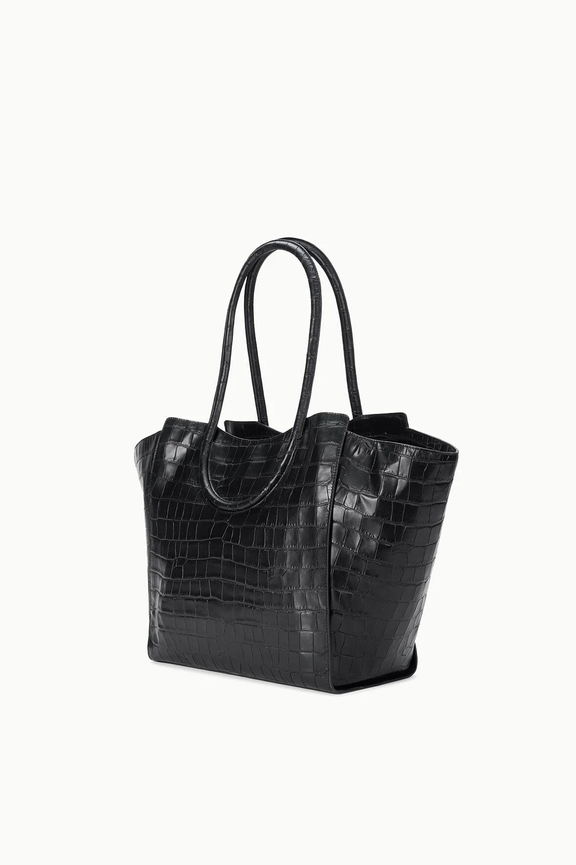 MAUDE TOTE BAG | BLACK CROCO - Image 3