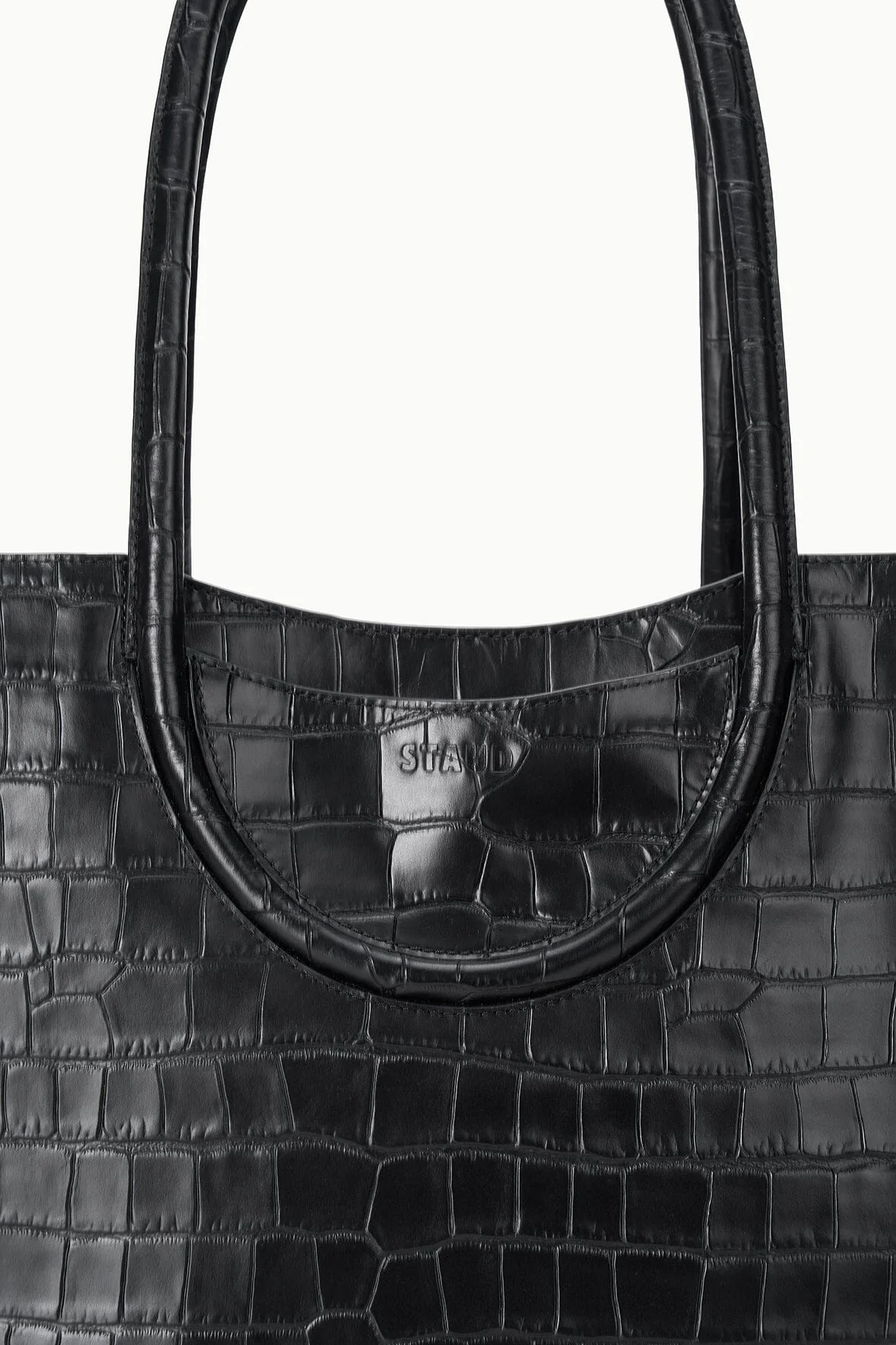 MAUDE TOTE BAG | BLACK CROCO - Image 5