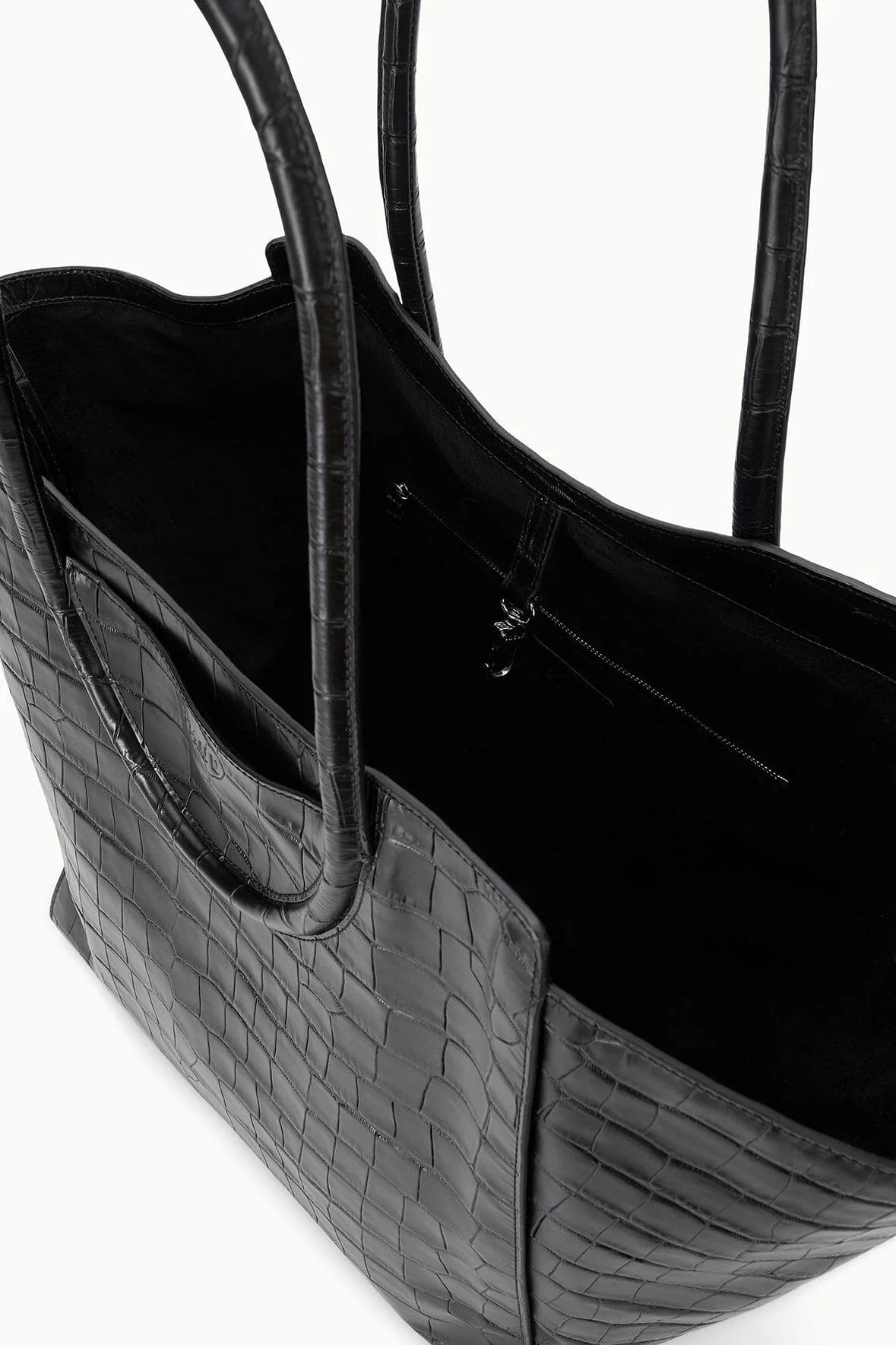 MAUDE TOTE BAG | BLACK CROCO - Image 7